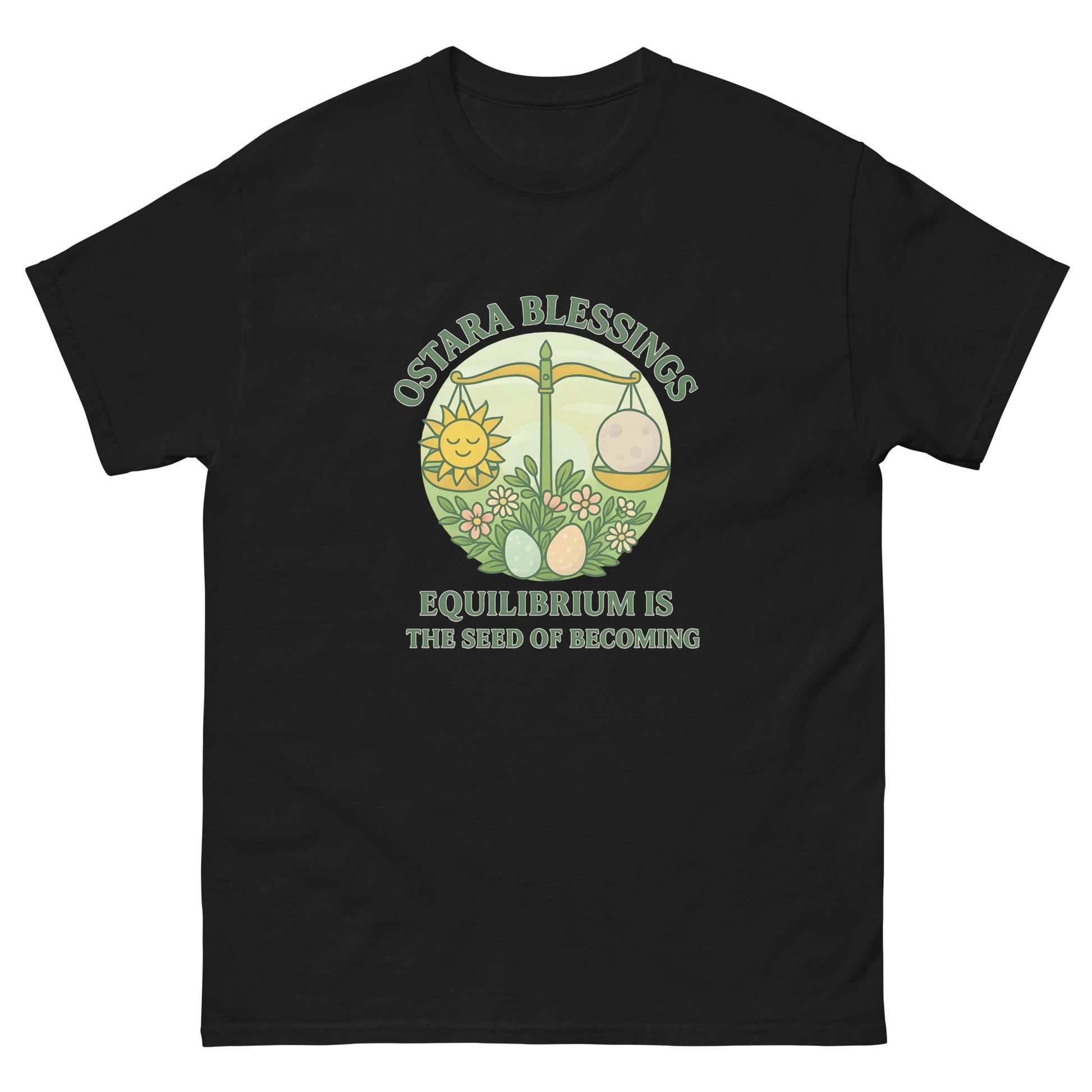 Ostara Blessings – Esoteric clothing Honoring Spring Equilibrium black