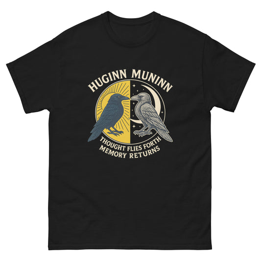 Huginn & Muninn – Norse Raven Esoteric apparel. black
