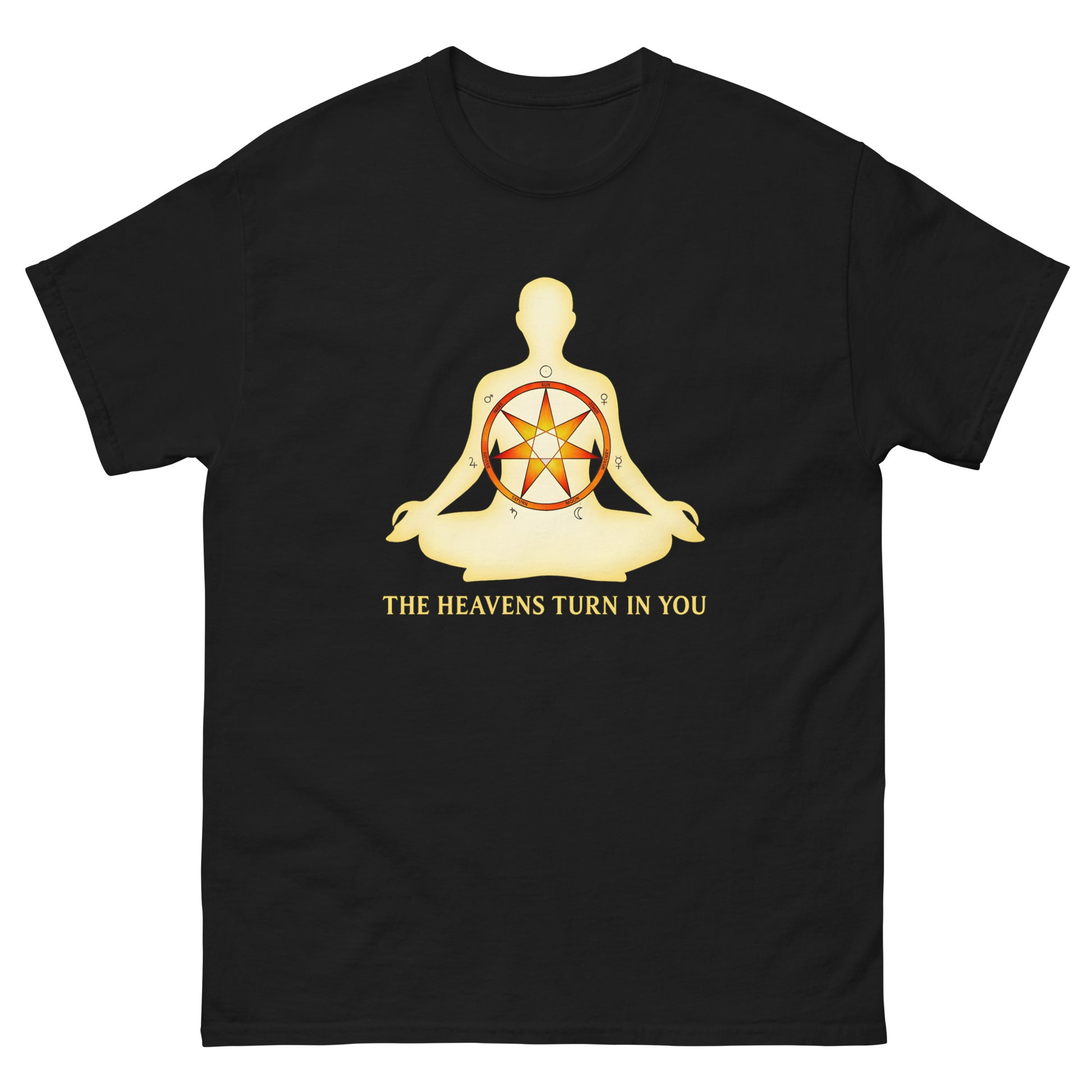 The Heavens Turn In You – Esoteric clothing Meditative Spiritual Shirt black