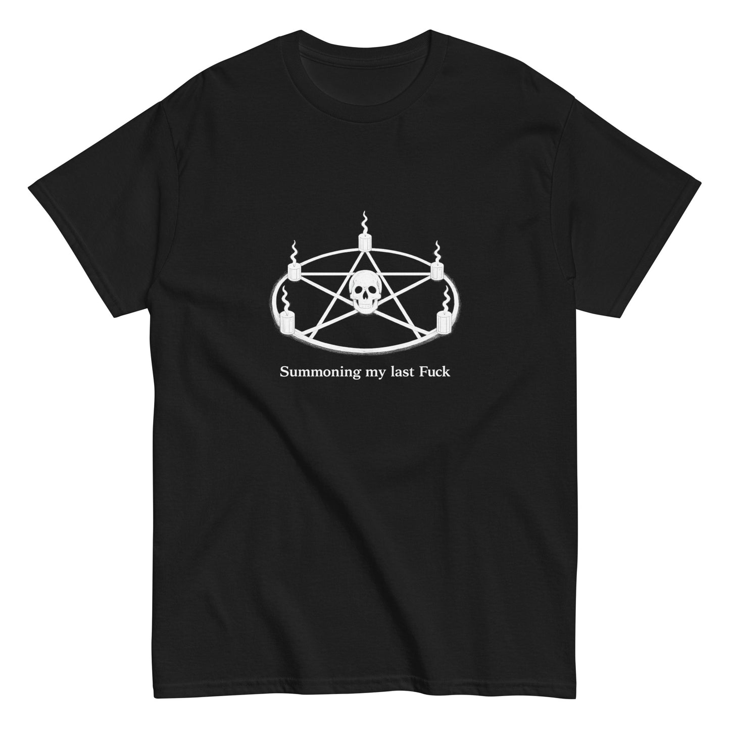 Summoning My Last Fuck Shirt |witchy apparel black