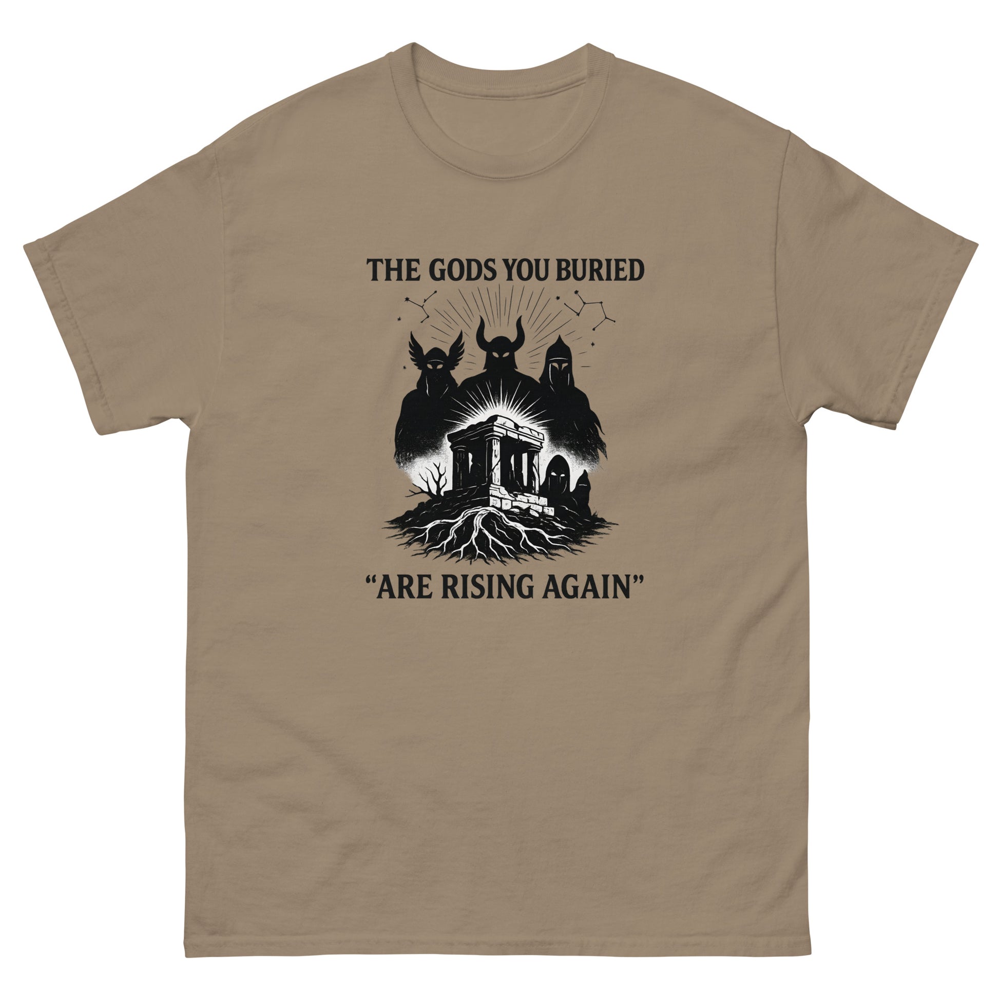 The Gods You Buried Are Rising Again | Esoteric apparel brown