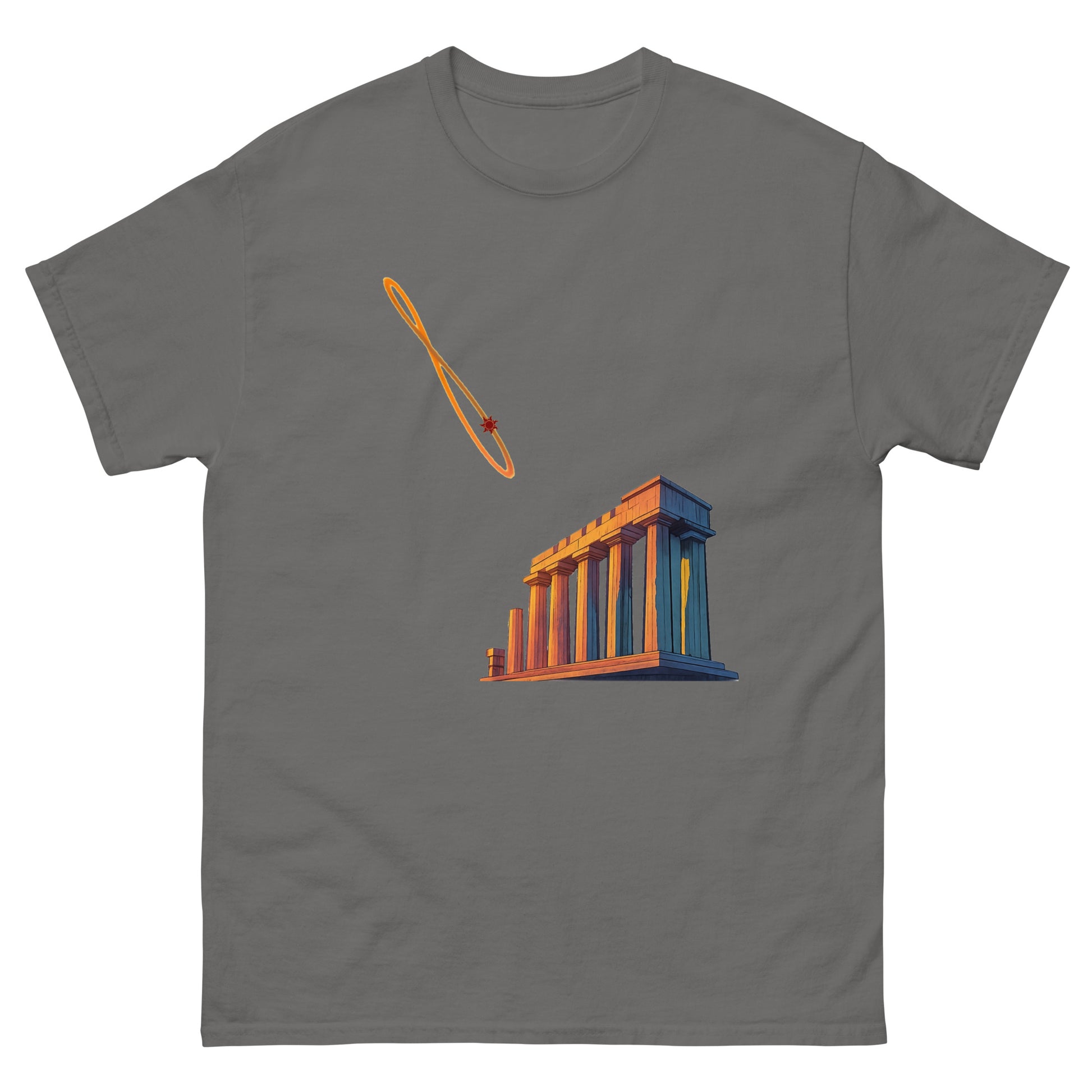 Analemma Over the Temple – Esoteric Apparel Featuring the Sun Path Symbol
