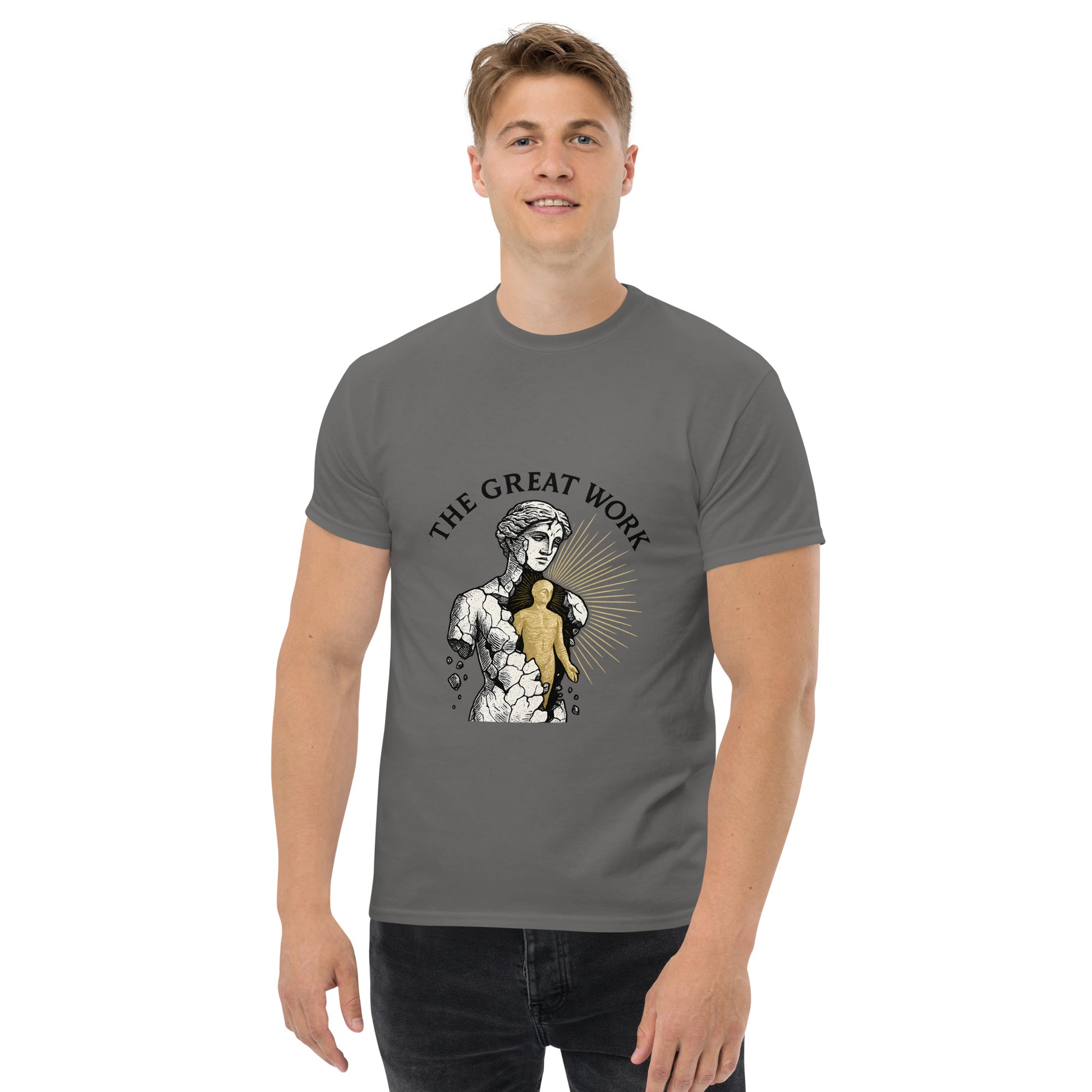 The Great Work – Alchemical Spiritual Shirt for Esoteric Transformation male