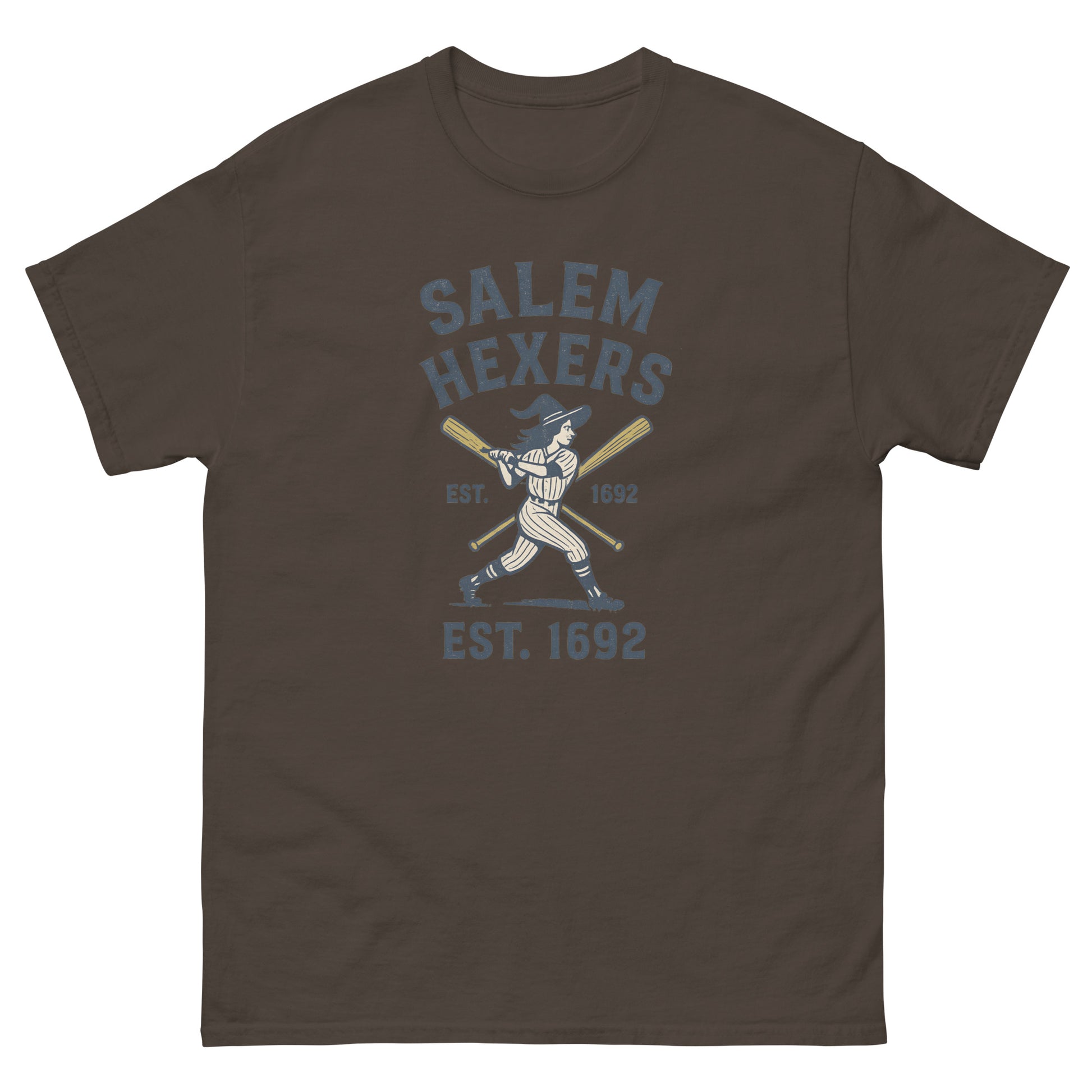 Salem Hexers – Vintage Witchy clothes Baseball Shirt | Esoteric Apparel brown