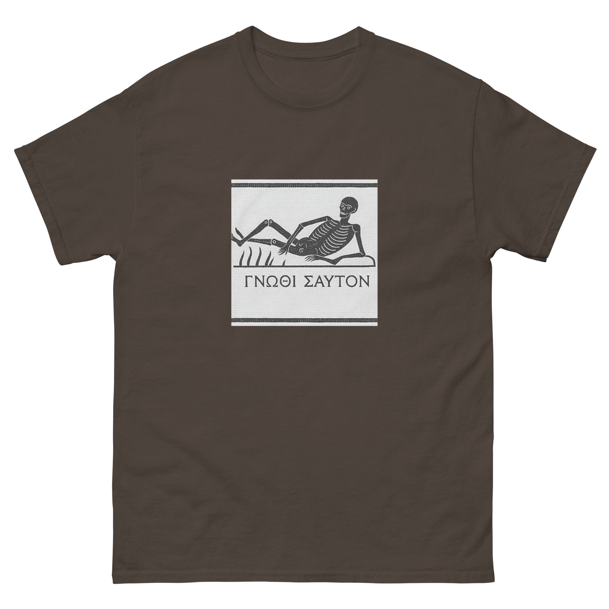 Know Thyself Ancient Roman Mosaic – Esoteric apparel brown