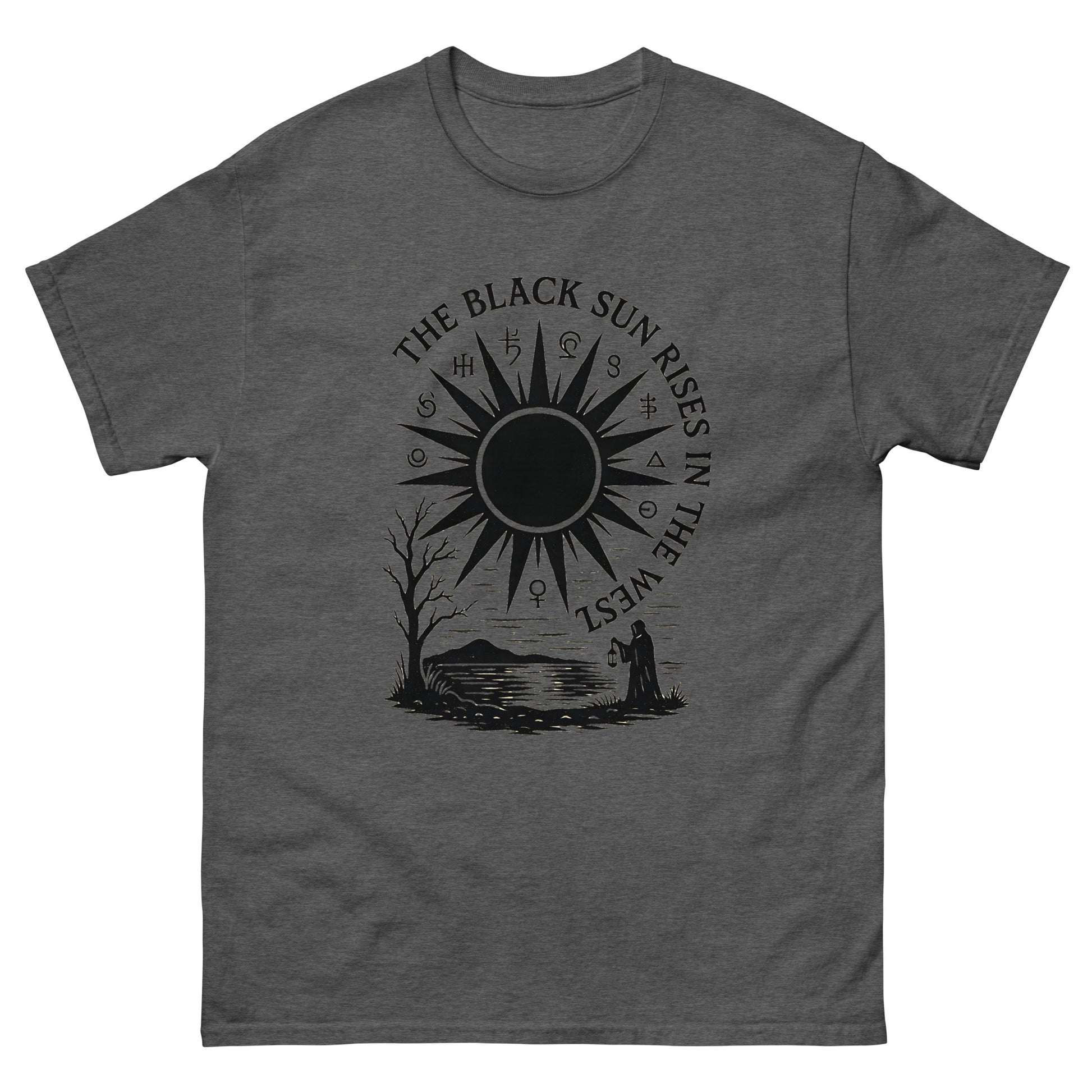 The Black Sun Rises in the West – Occult Symbolism, Esoteric clothing grey