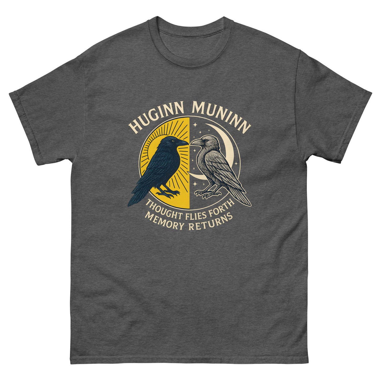 Huginn & Muninn – Norse Raven Esoteric clothing grey