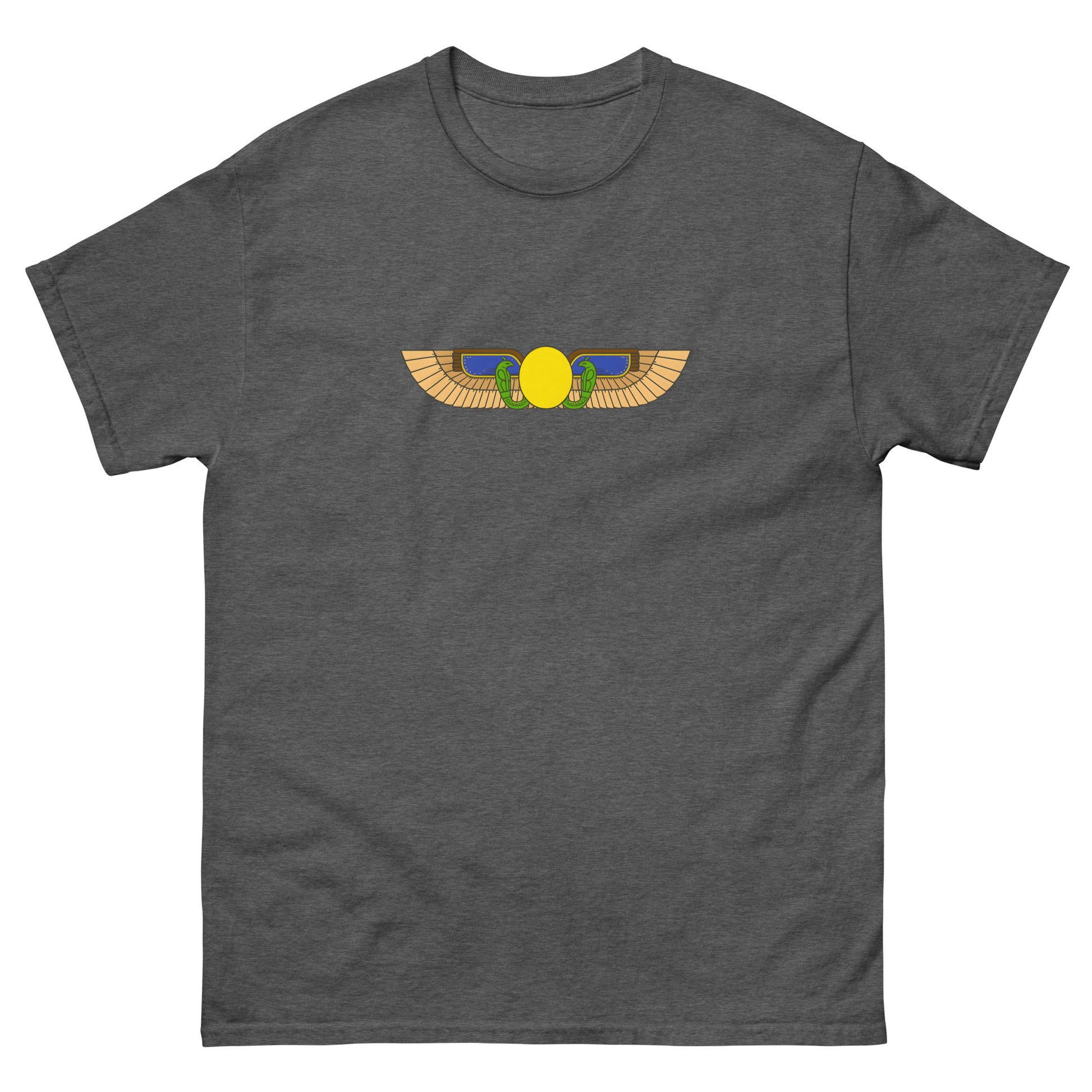 Egyptian Winged Sun Disc Esoteric Clothing | Occult & Pagan Apparel grey