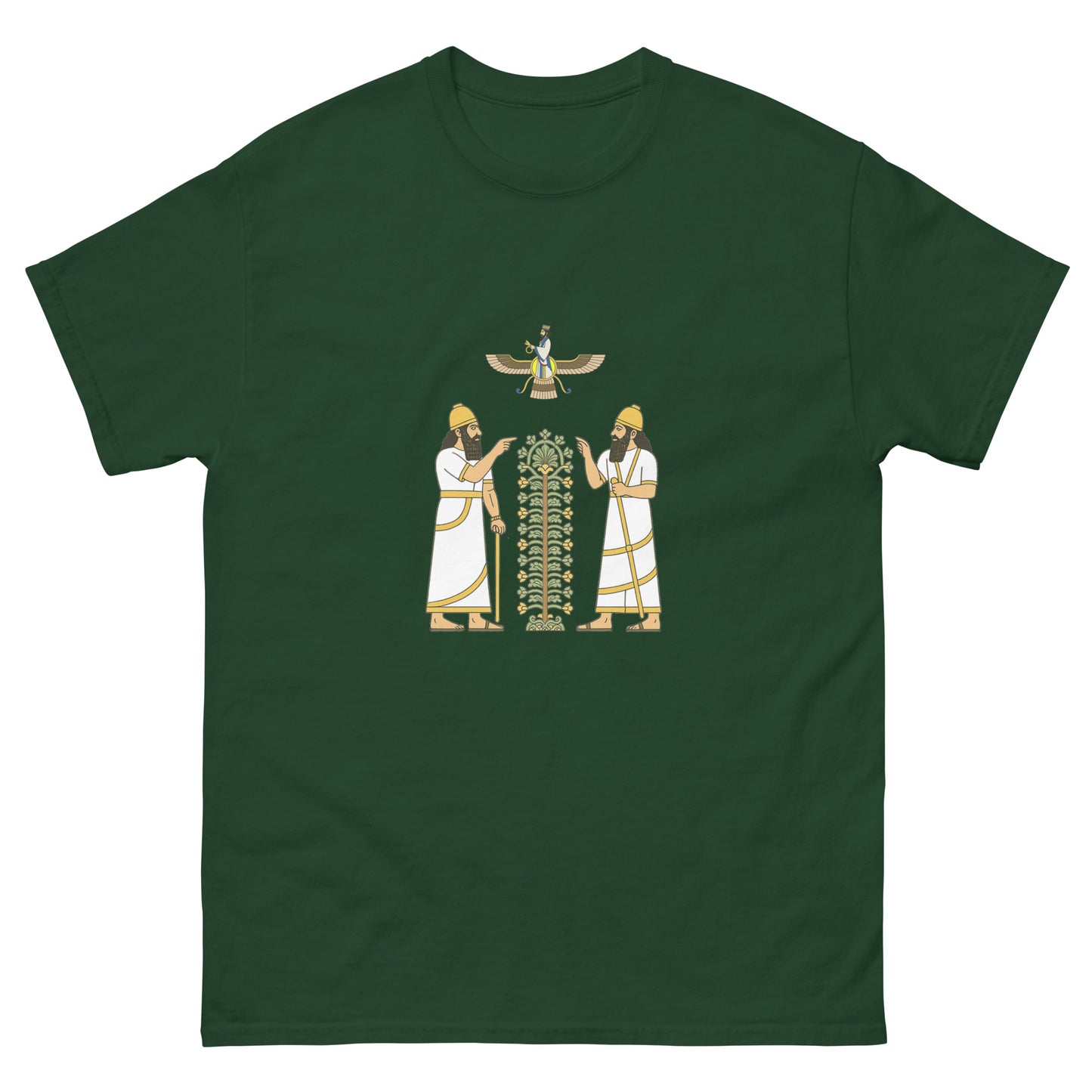 Mesopotamian Tree of Life – Esoteric Clothing with Ancient Symbolism green