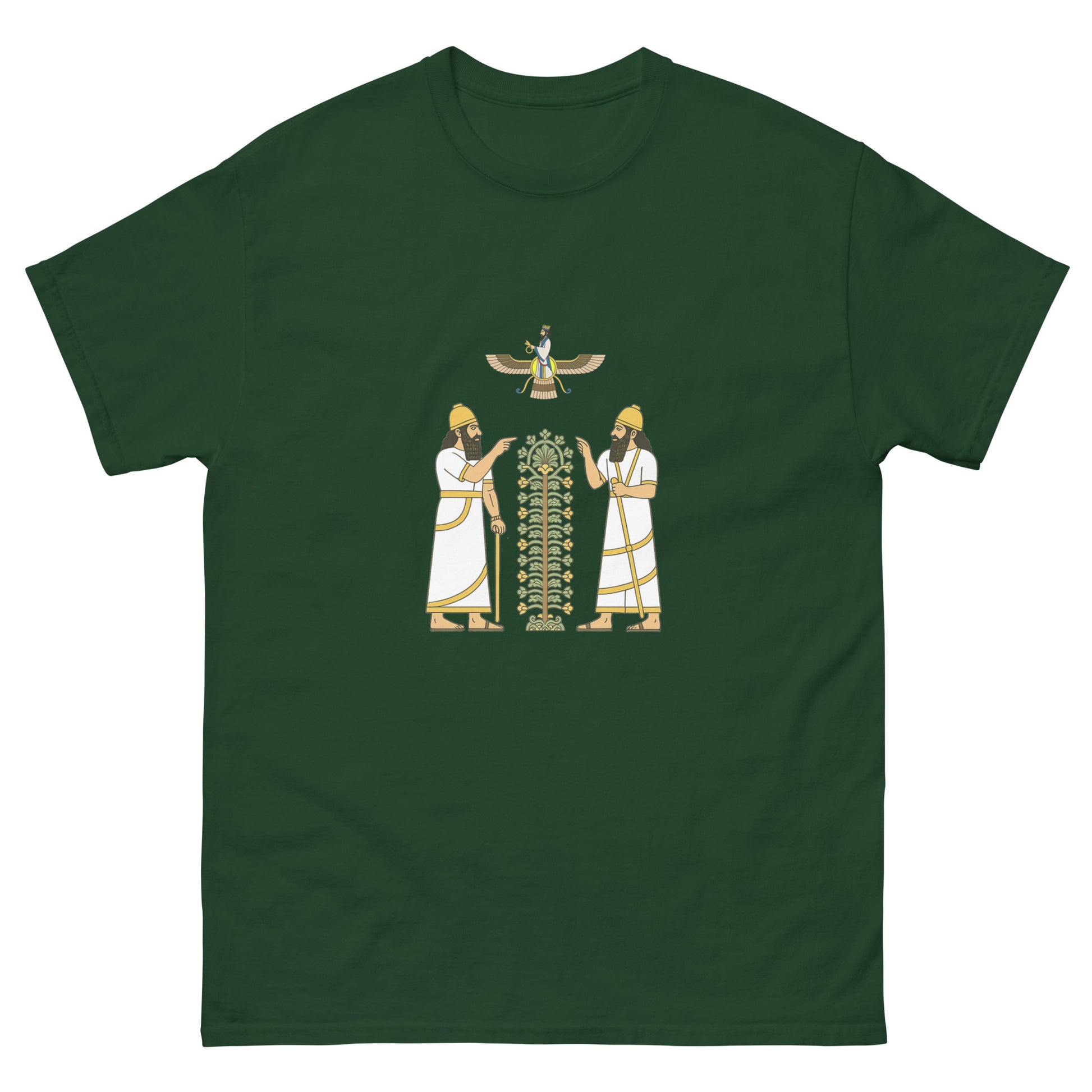Mesopotamian Tree of Life – Esoteric Clothing with Ancient Symbolism green