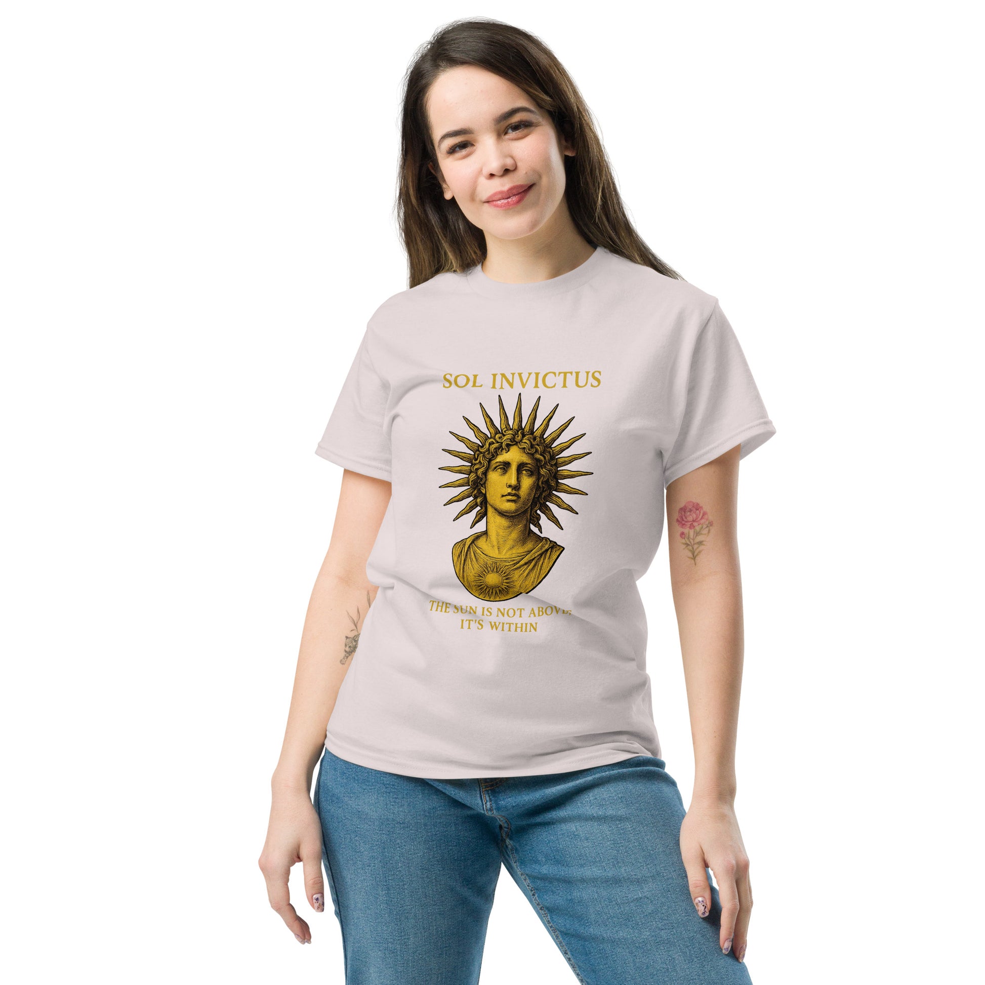 Sol Invictus – Esoteric Apparel Celebrating the Sun God Within white