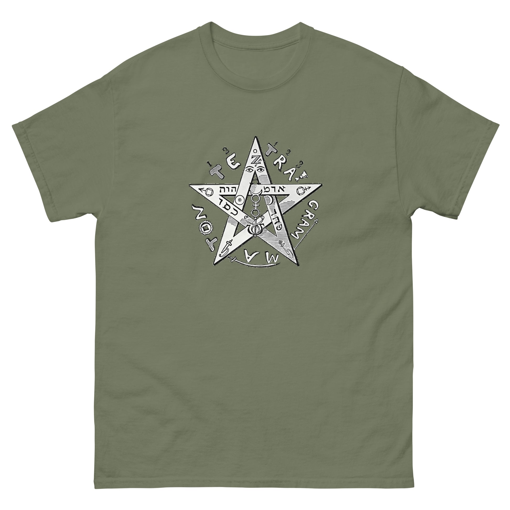 Eliphas Levi Pentagram Shirt – Occult Esoteric clothing green