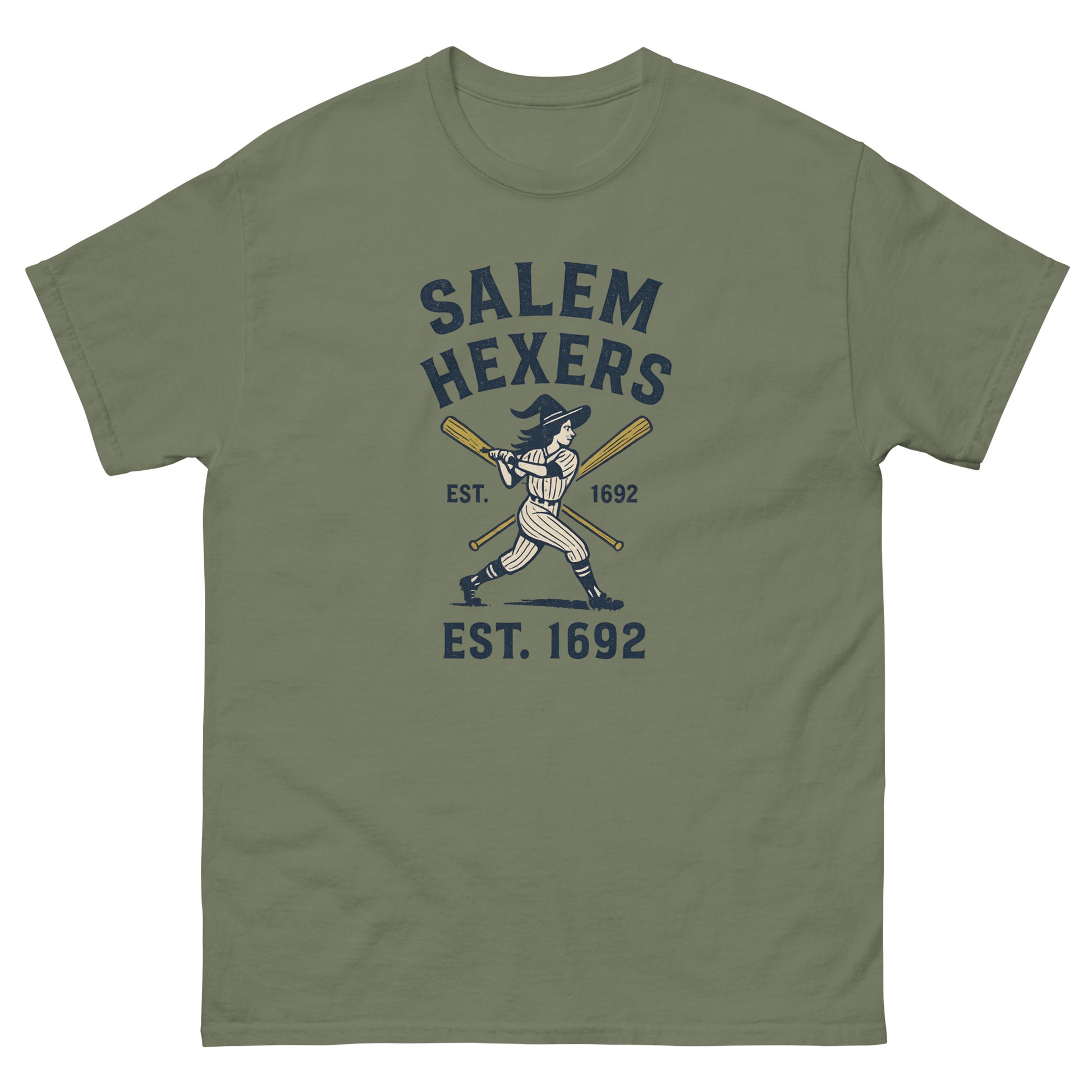 Salem Hexers – Witchy apparel Baseball Shirt | Esoteric Apparel green