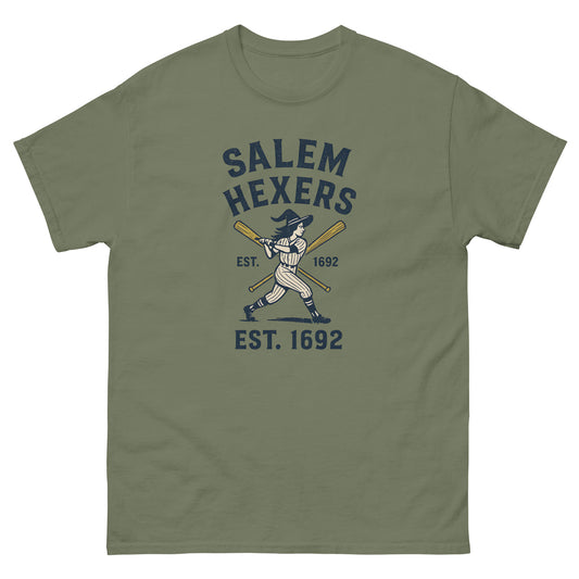 Salem Hexers – Witchy apparel Baseball Shirt | Esoteric Apparel green