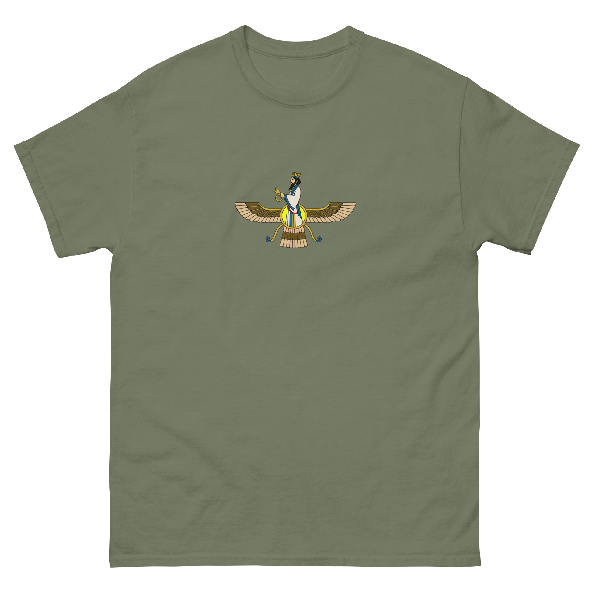 Faravahar Zoroastrian Symbol Esoteric Clothing | Occult & Pagan Apparel green
