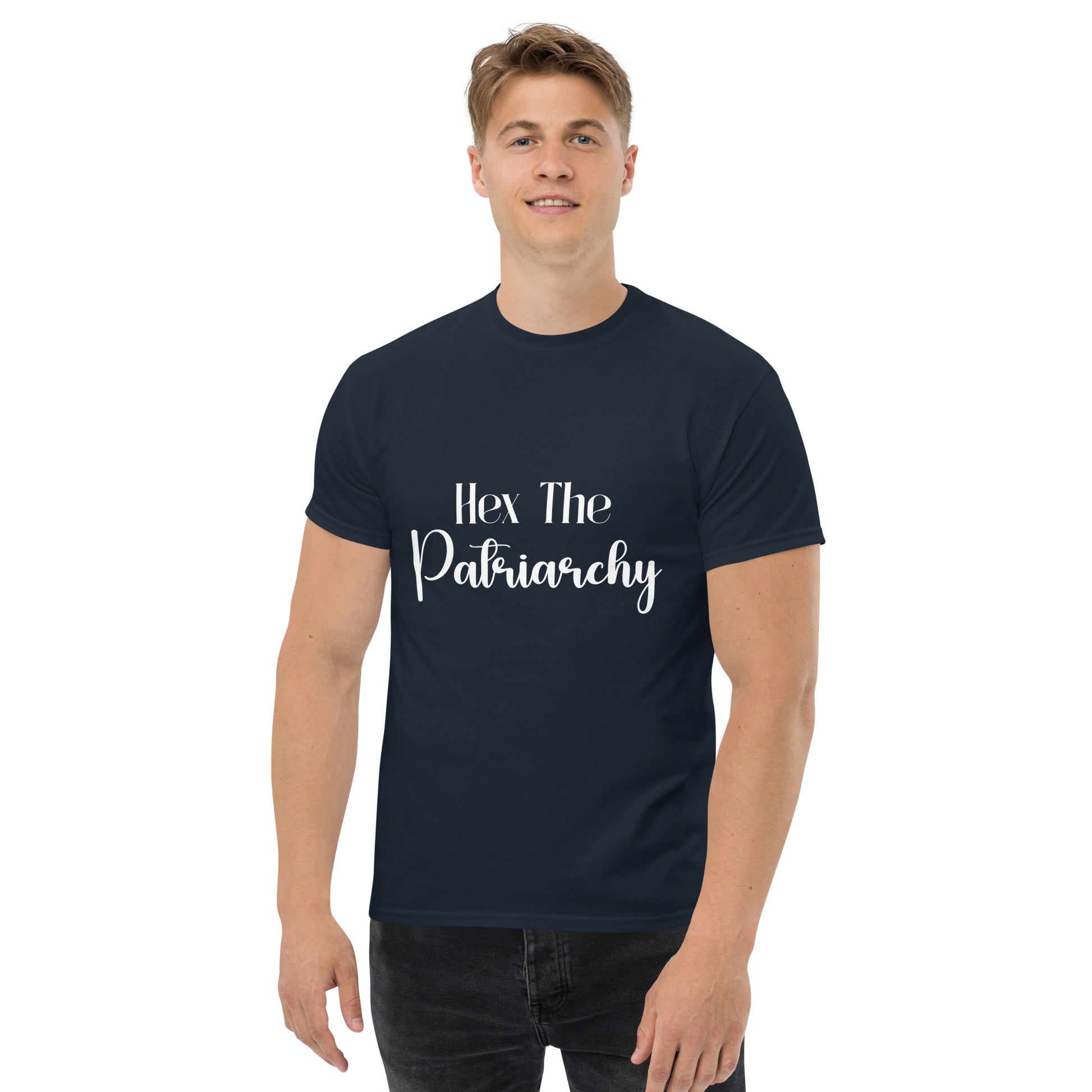 Hex the Patriarchy – Witchy Apparel for Spiritual Rebels (White Ink) male