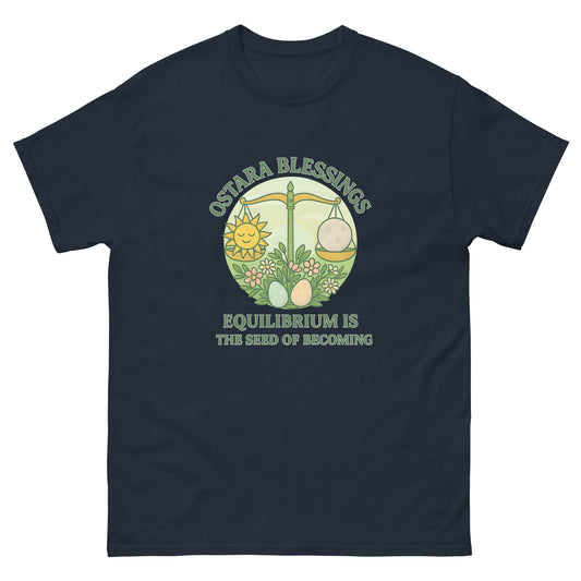 Ostara Shirt – Pagan Esoteric Apparel for the Spring Equinox navy