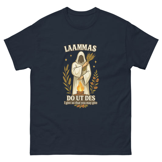 Lammas Shirt – Witchy clothes Honoring Pagan Harvest Ritual navy