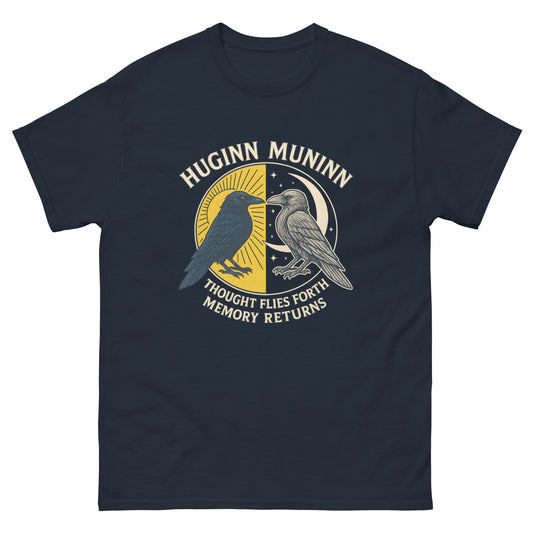 Huginn & Muninn – Norse Raven Esoteric clothing navy