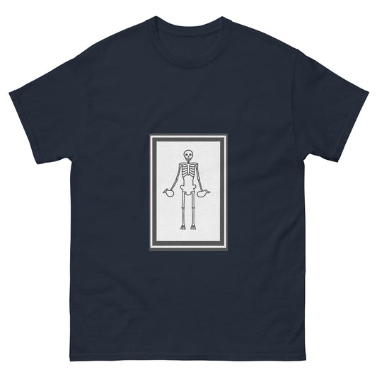 Pompeii Skeleton Mosaic – Historical Esoteric Clothing Design navy