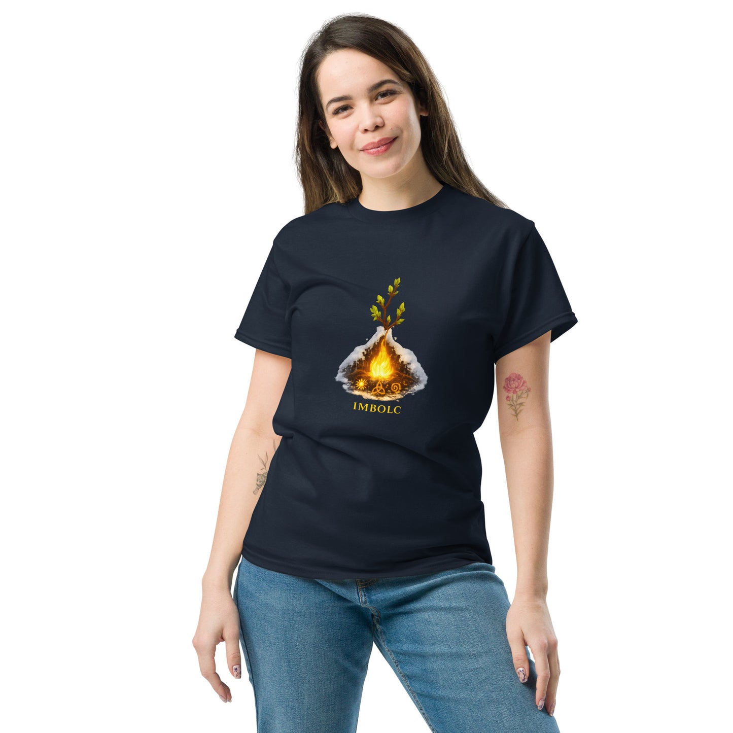Before Spring, the Fire – Imbolc Esoteric Clothing navy