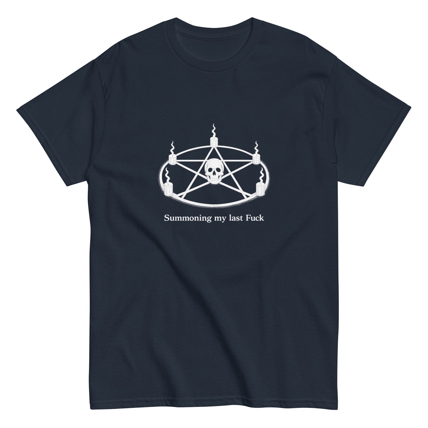 Summoning My Last Fuck Shirt |witchy apparel navy