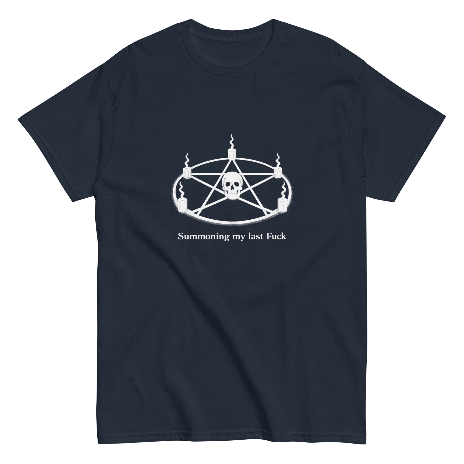 Summoning My Last Fuck Shirt |witchy apparel navy