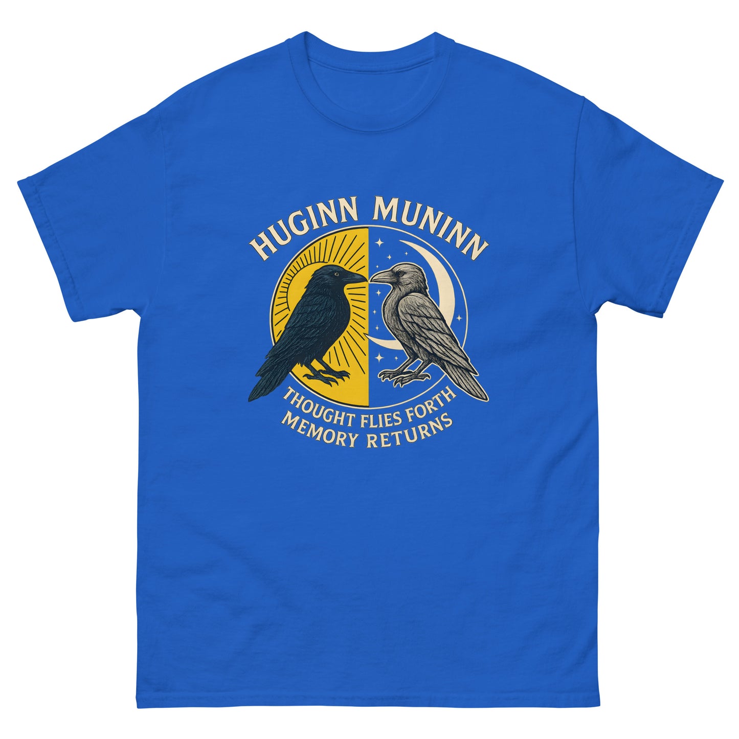 Huginn & Muninn – Norse Raven Esoteric clothing blue