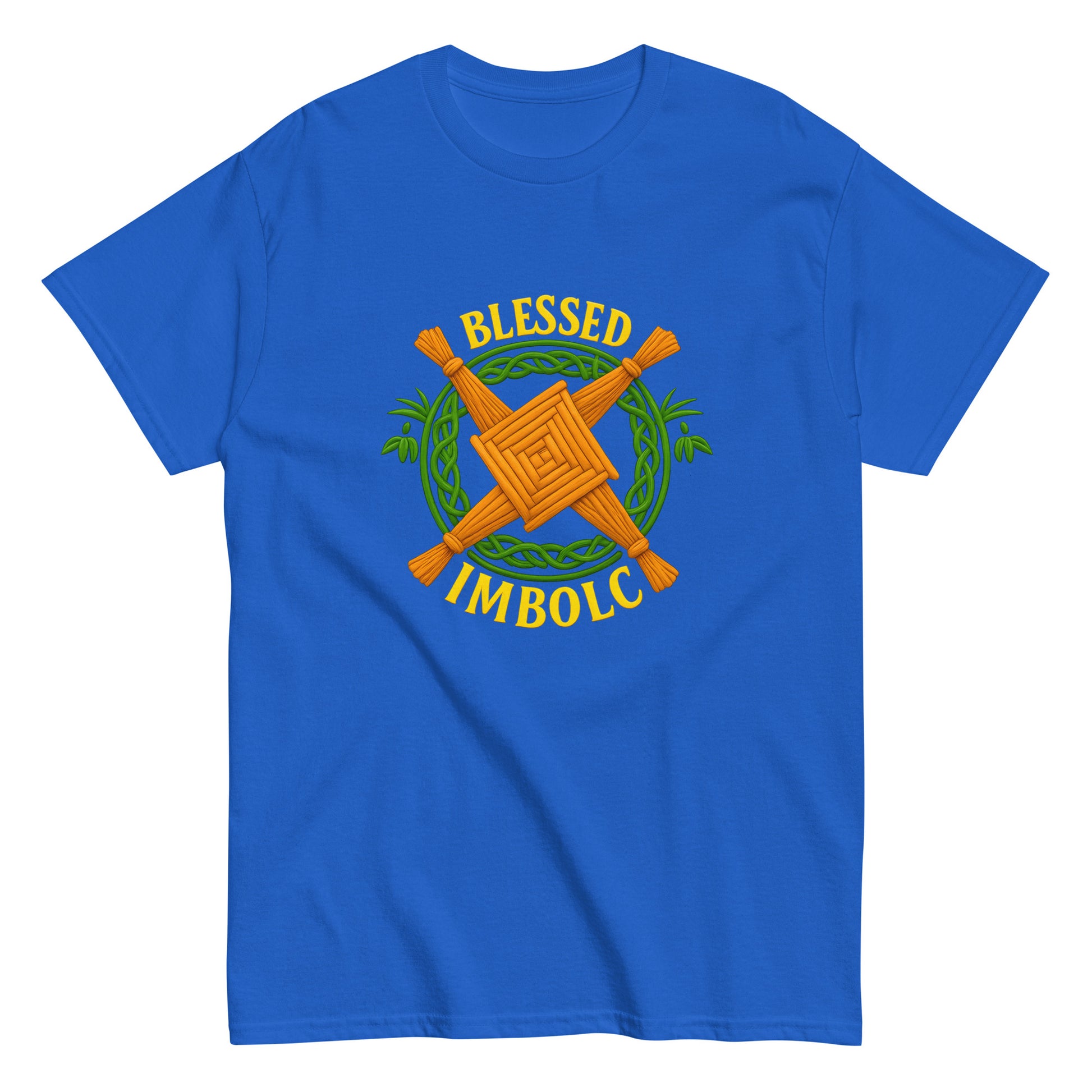 Blessed Imbolc – Brigid’s Cross | Esoteric Clothing blue