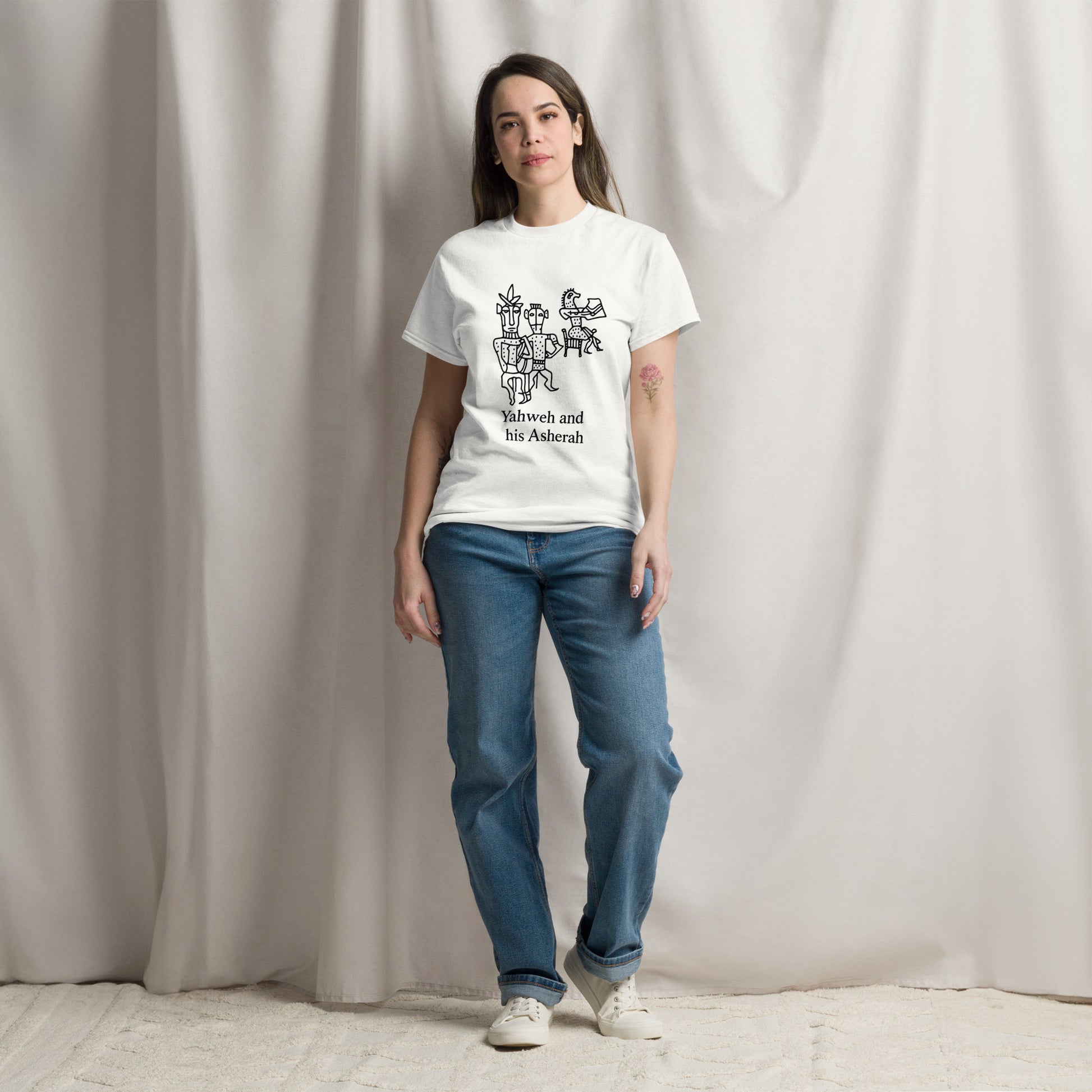Yahweh and His Asherah – Esoteric Apparel Revealing the Lost Divine Feminine (Dark Ink) female