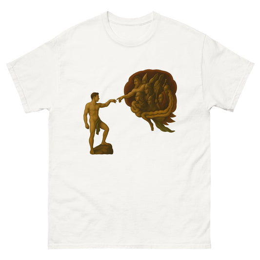 The Divine Within – Spiritual Shirt Reimagining Creation white