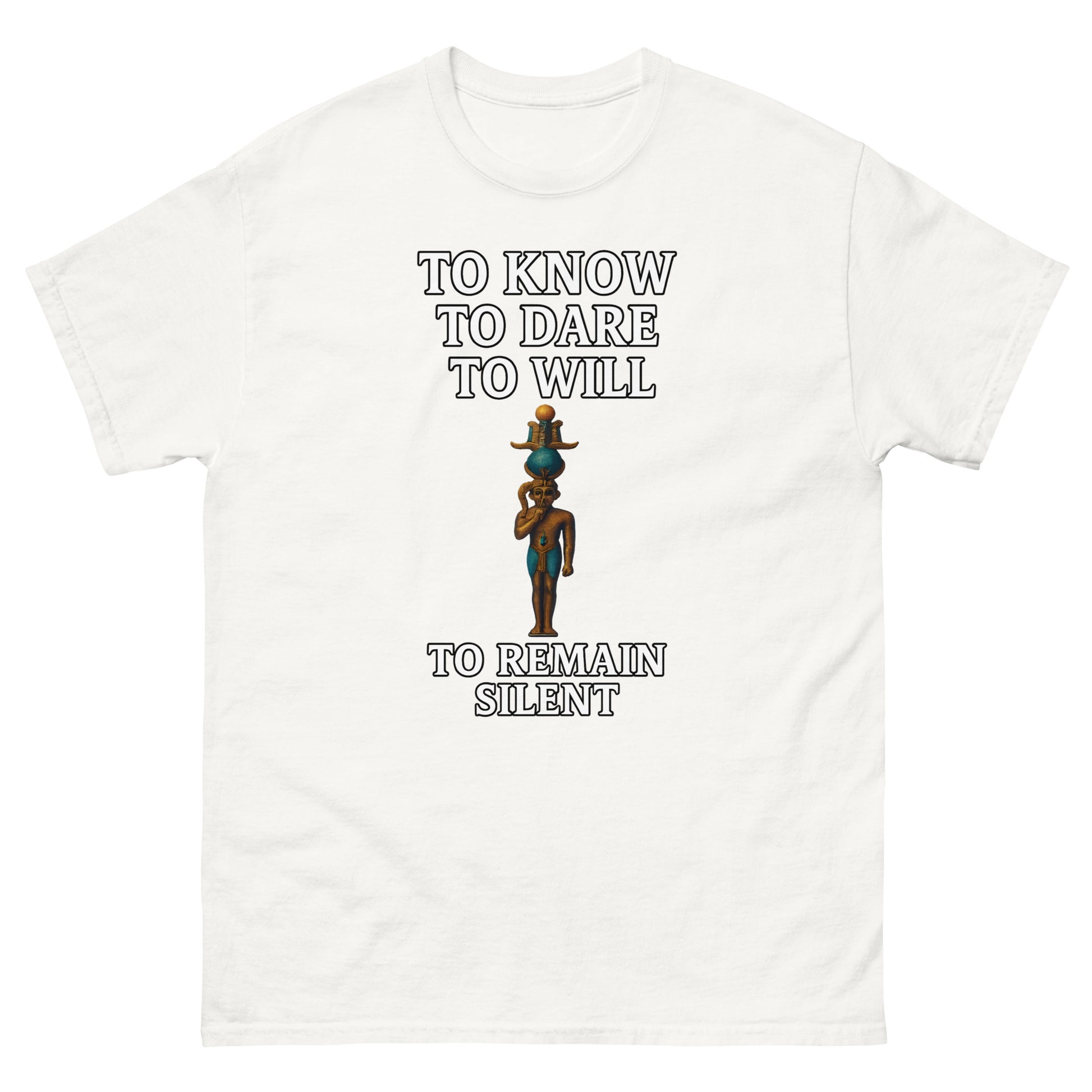 The Silence of the Mysteries Esoteric Apparel white