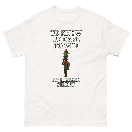 The Silence of the Mysteries Esoteric Apparel white