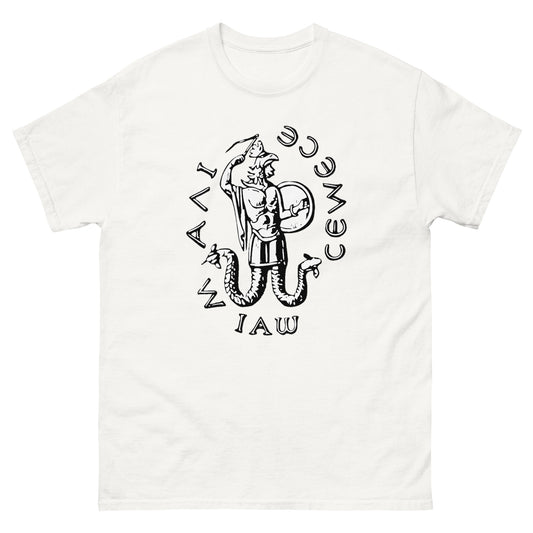 IAO – Gnostic Serpent God Esoteric clothing white