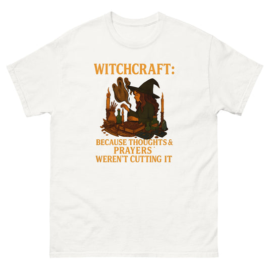 Witchcraft – Because Thoughts & Prayers Weren’t Cutting It witchy apparel white