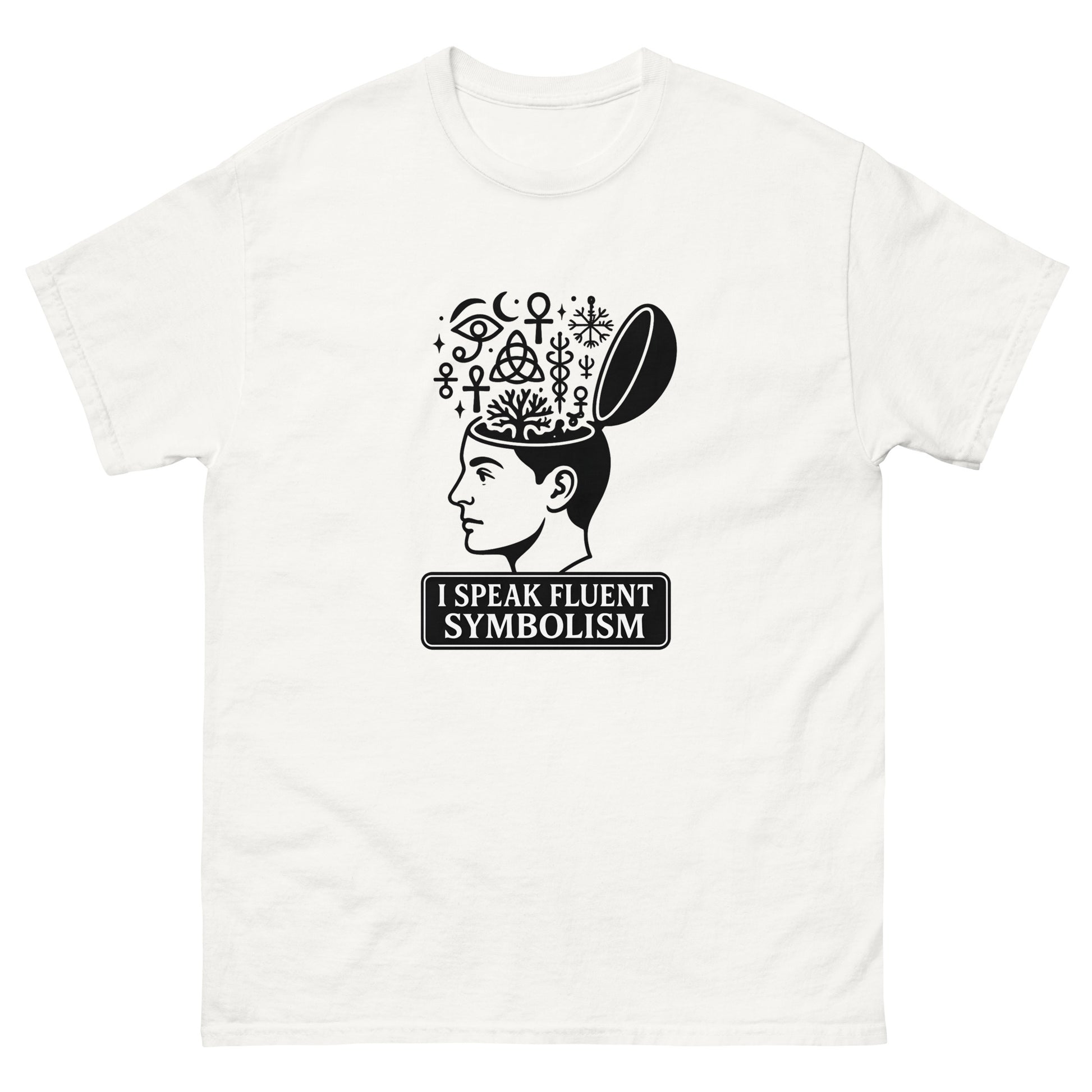 I Speak Fluent Symbolism – Esoteric Apparel Occult Philosophy Shirt white