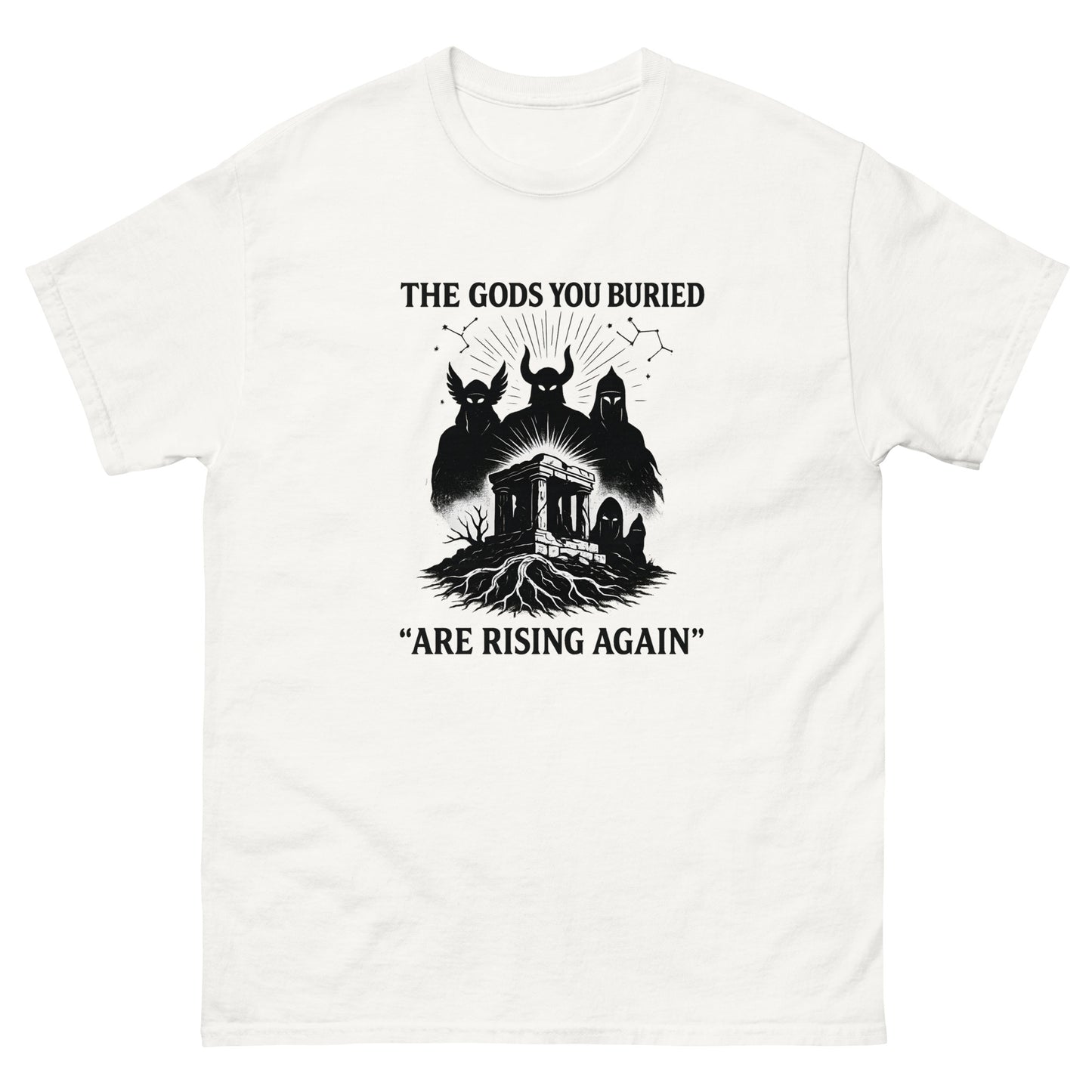 The Gods You Buried Are Rising Again | Esoteric clothing white