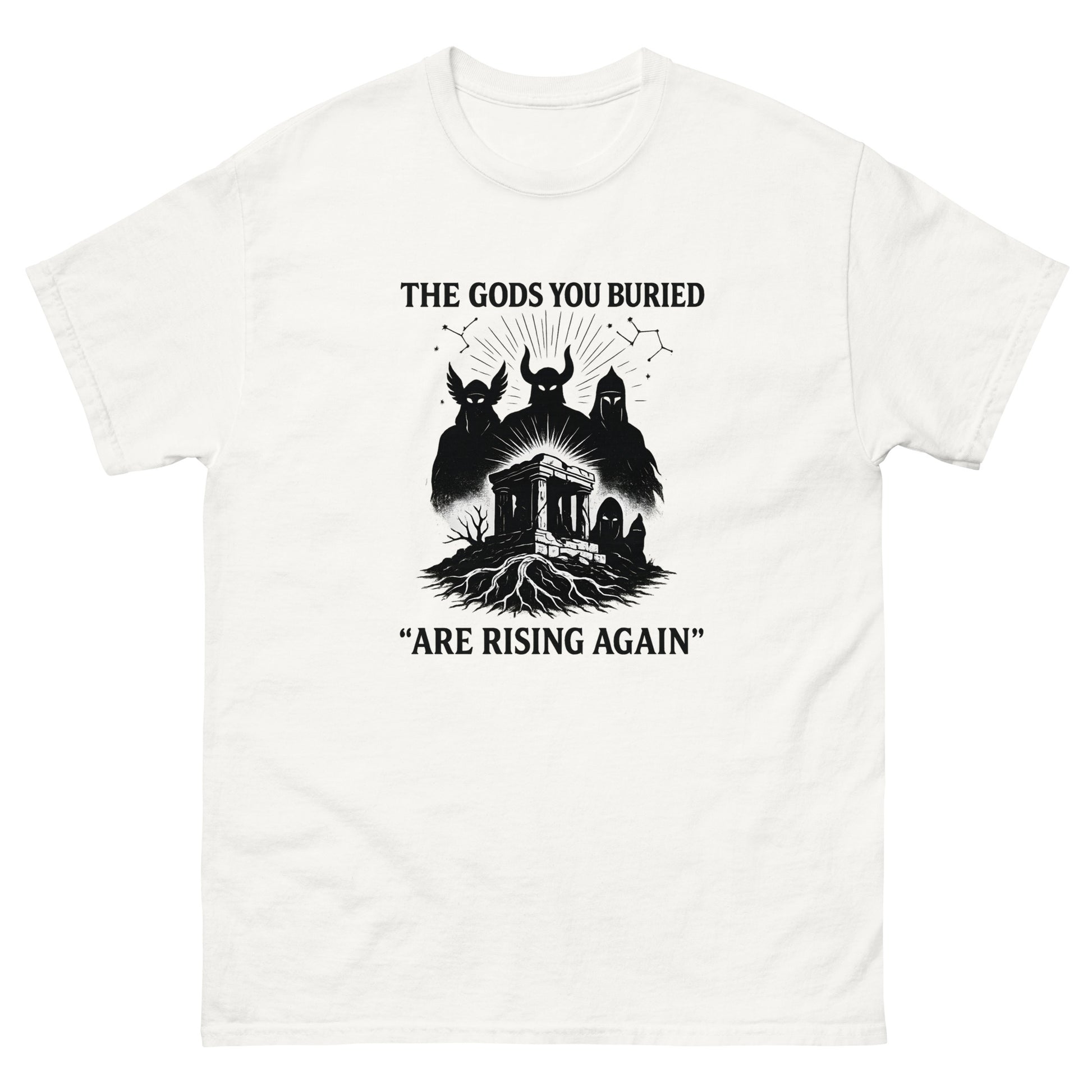 The Gods You Buried Are Rising Again | Esoteric clothing white
