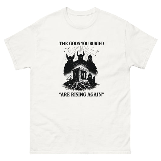 The Gods You Buried Are Rising Again | Esoteric clothing white