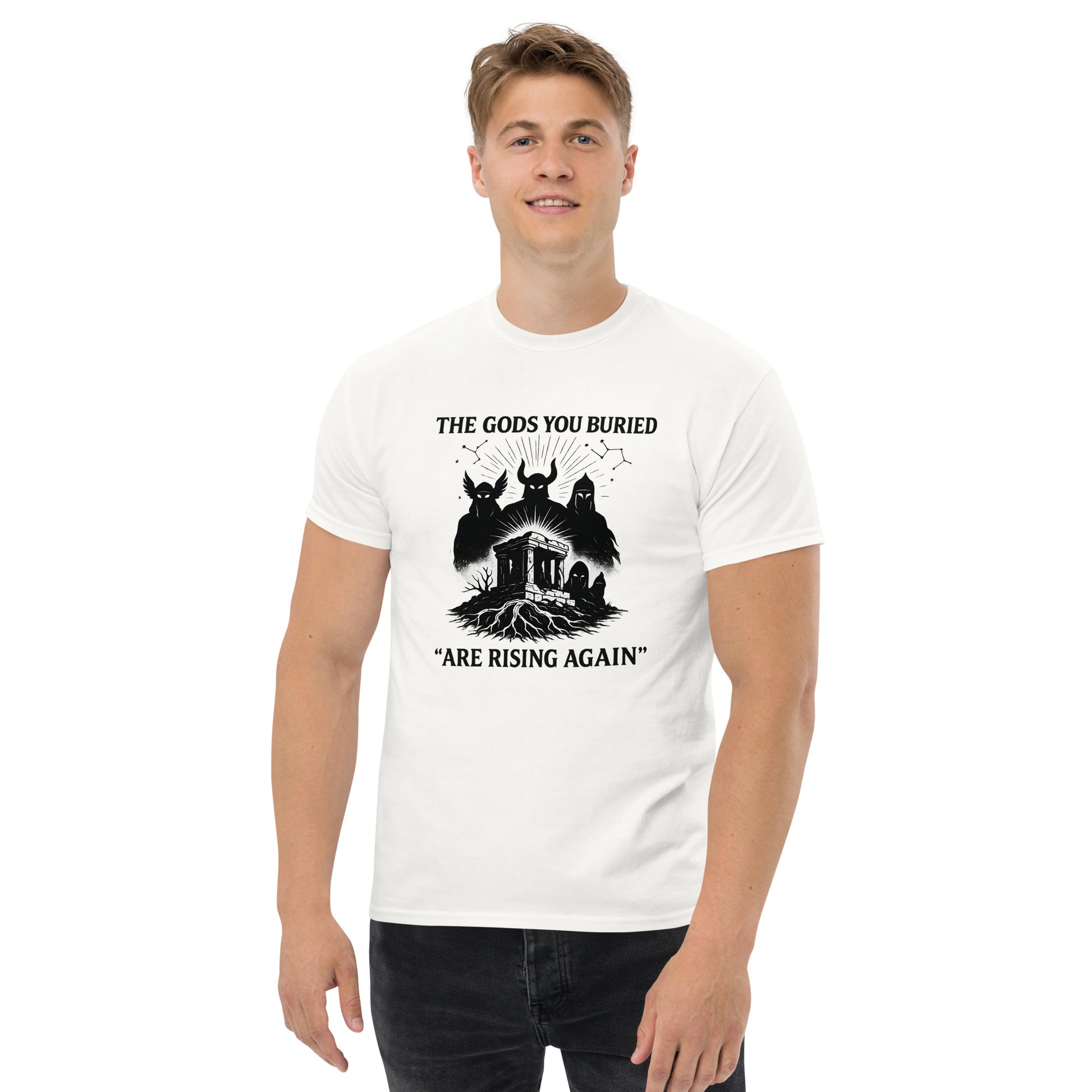 The Gods You Buried Are Rising Again | Esoteric clothing white