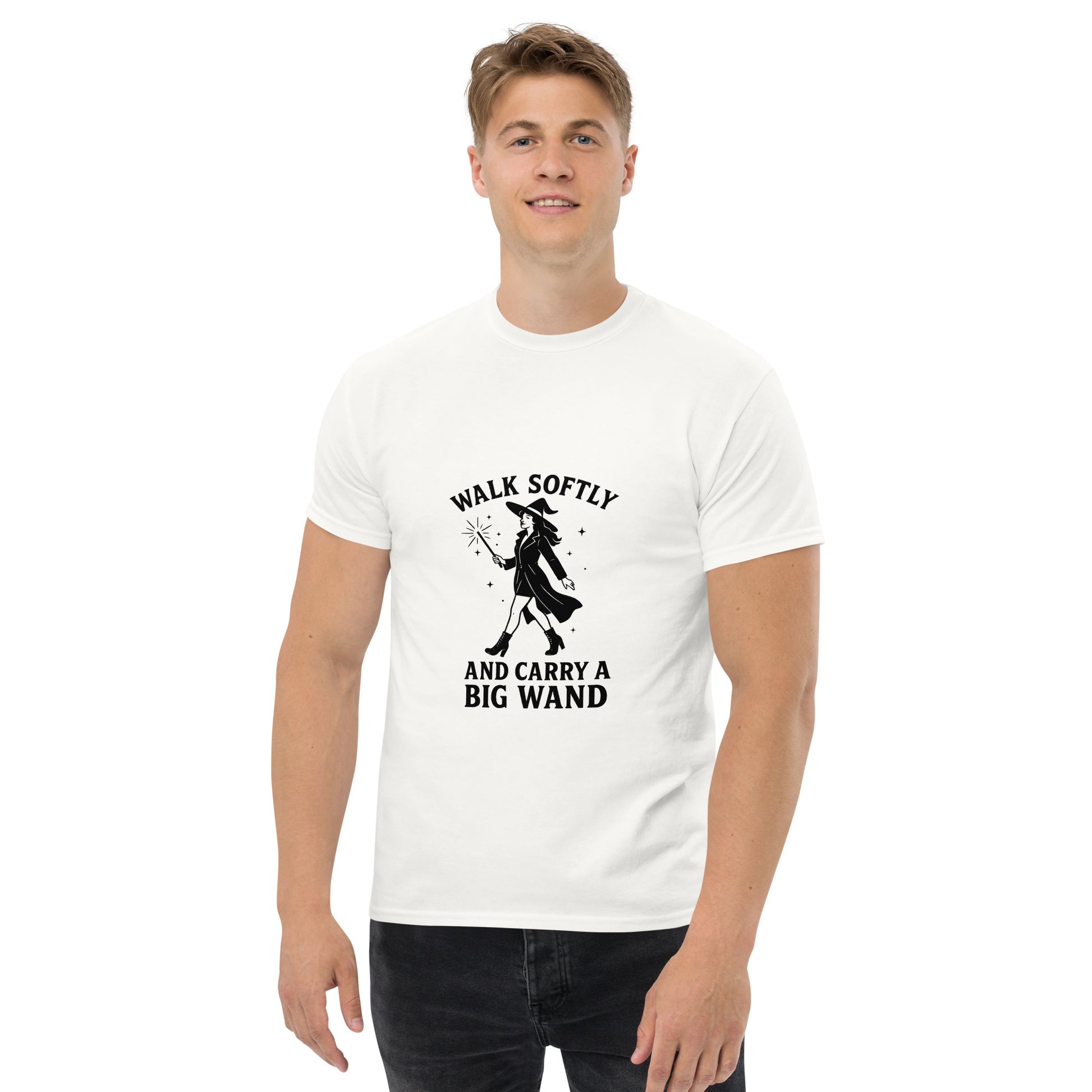 Walk Softly and Carry a Big Wand – Witchy Apparel with Sass male