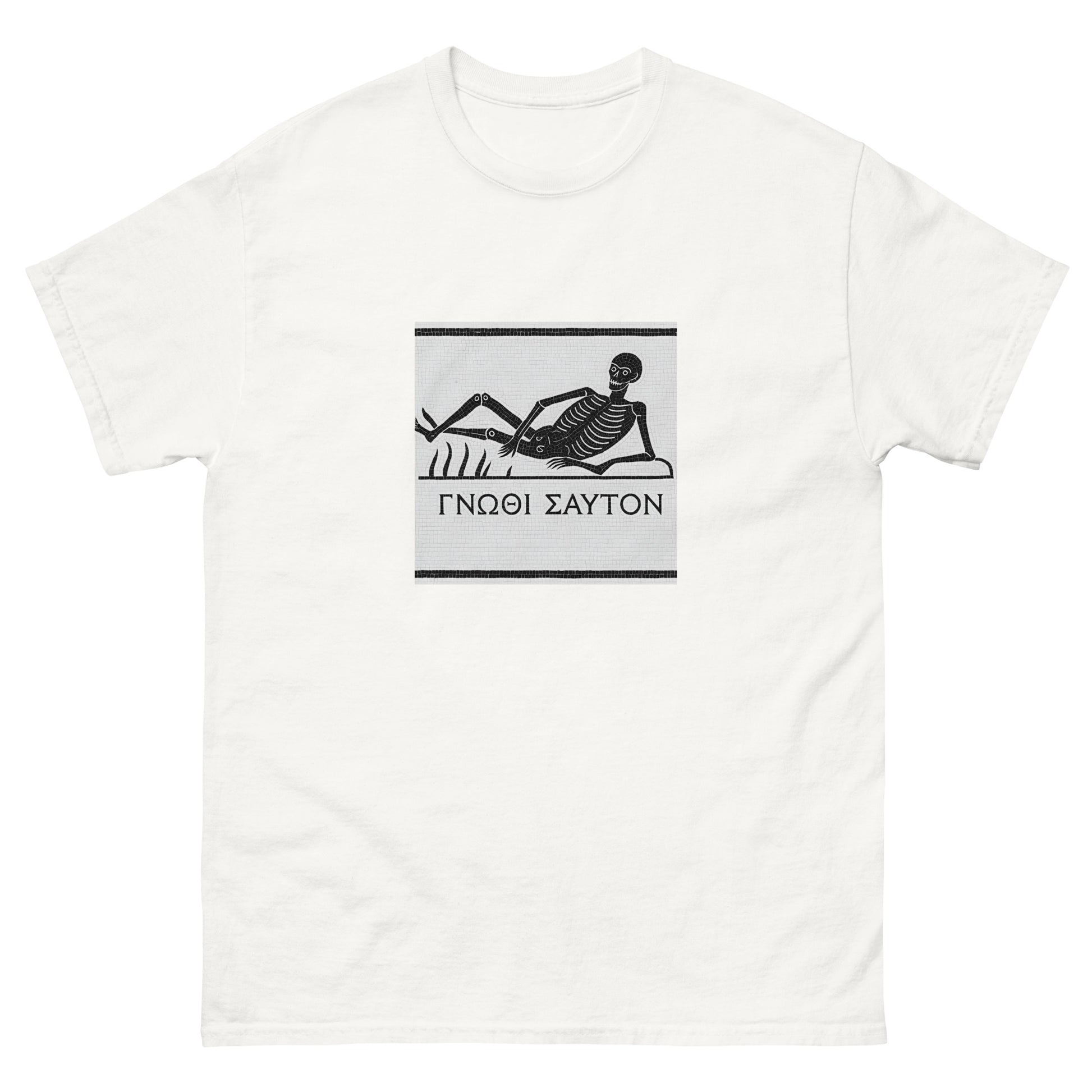 Know Thyself Ancient Roman Mosaic – Esoteric Clothing white