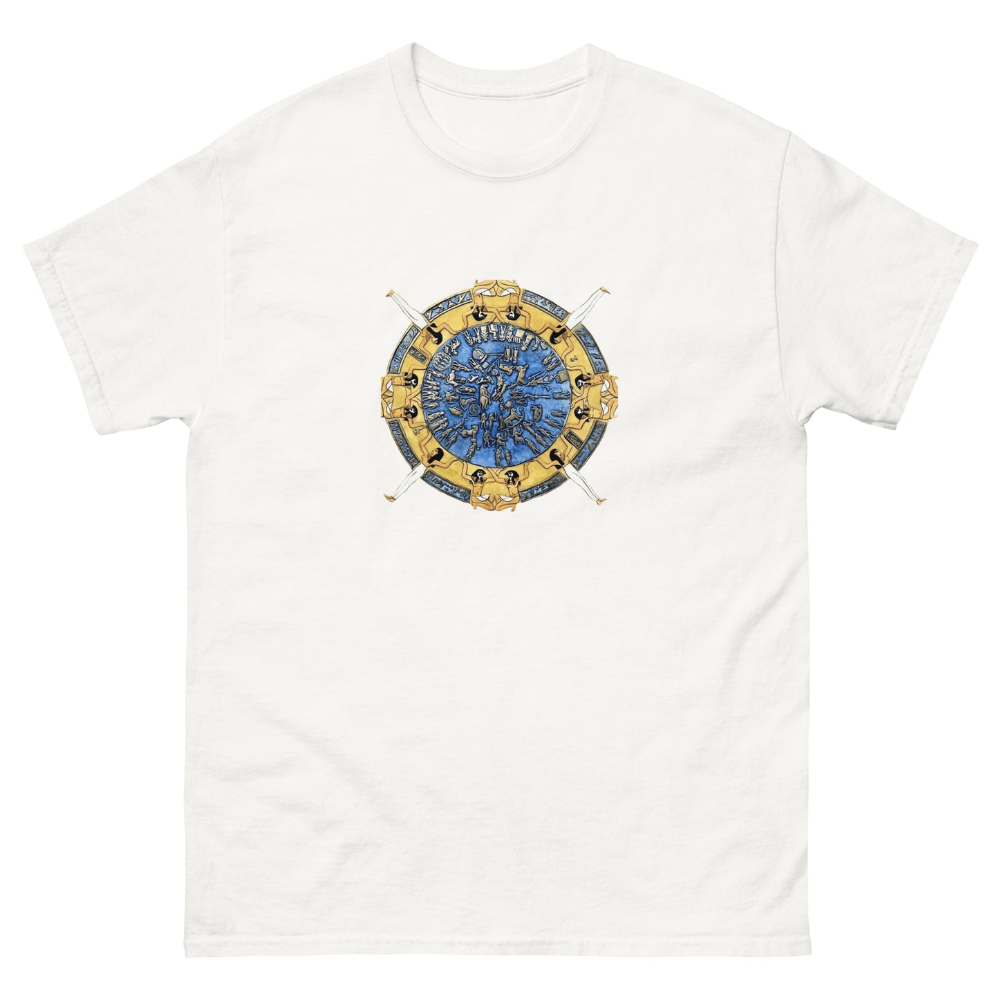 Dendera Zodiac – Esoteric Clothing with Ancient Egyptian Astrology white