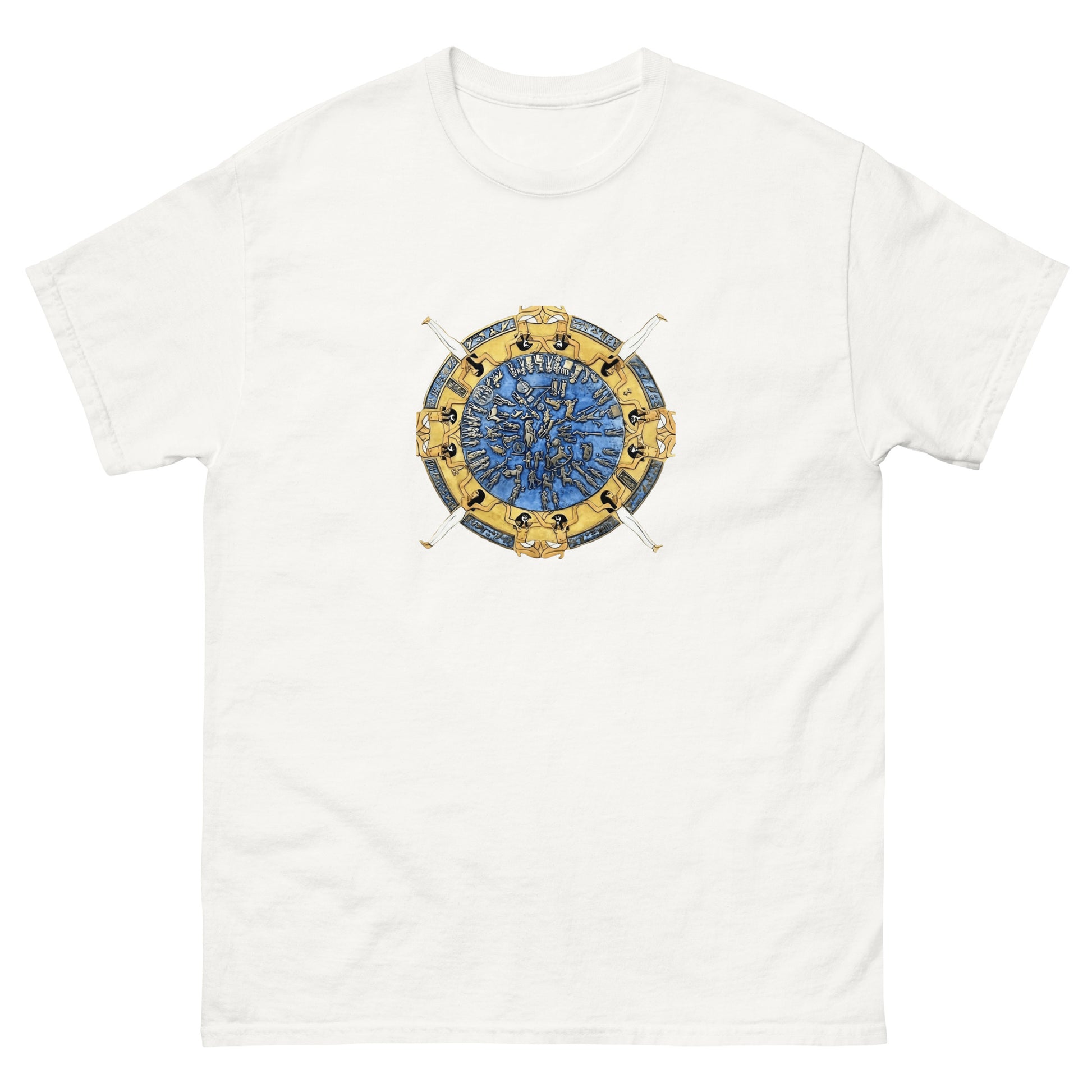 Dendera Zodiac – Esoteric Clothing with Ancient Egyptian Astrology white