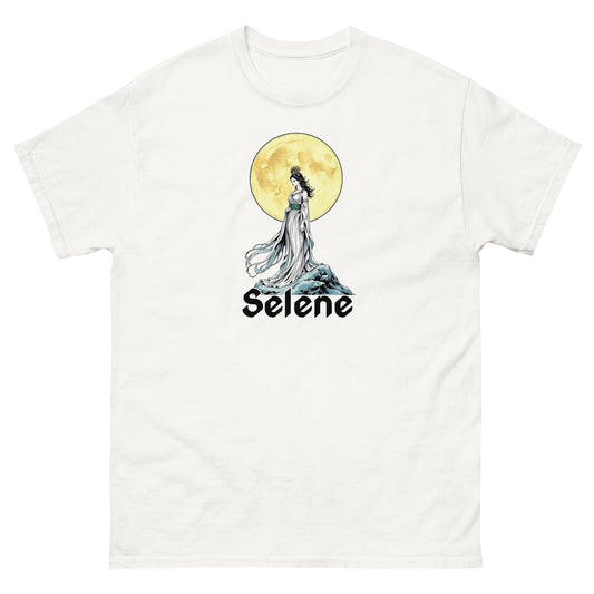 Selene Moon Goddess Esoteric Apparel – Mystical Lunar Design white