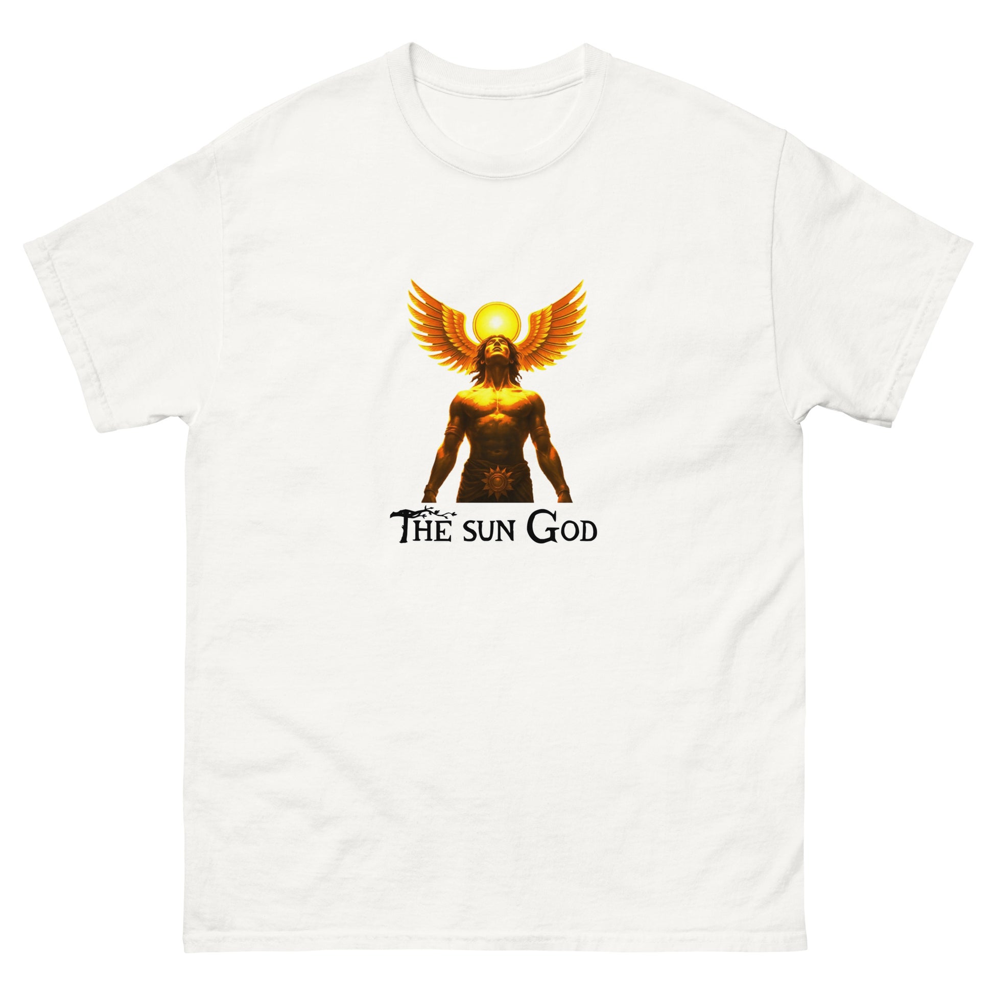 The Sun God Esoteric Apparel – Radiant Solar Deity Design white