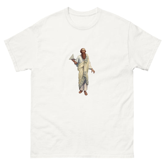 Pythagoras Esoteric Apparel – Ancient Greek Philosopher Symbolic Shirt white