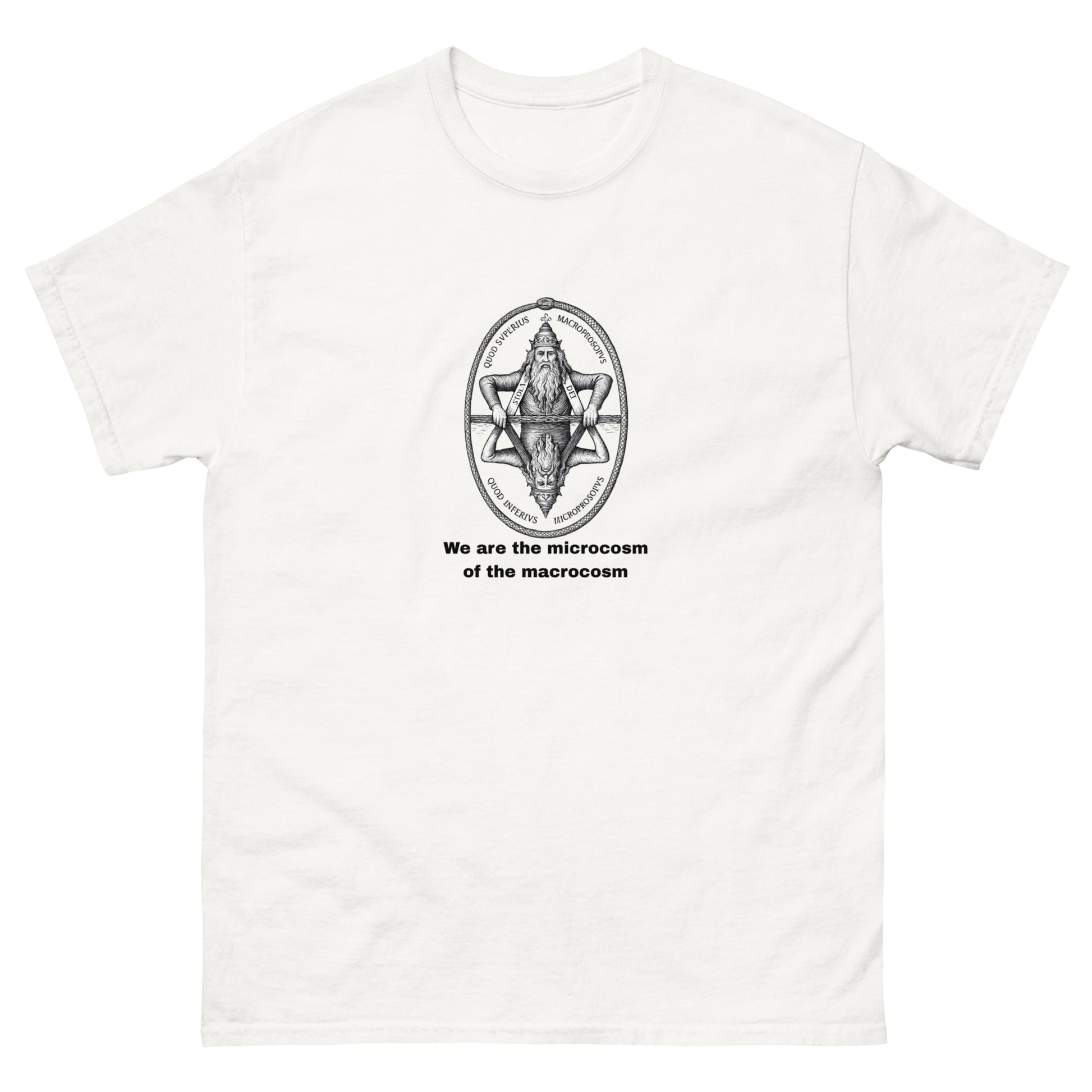 Macrocosm and Microcosm Esoteric Clothing – Hermetic Alchemy Design white