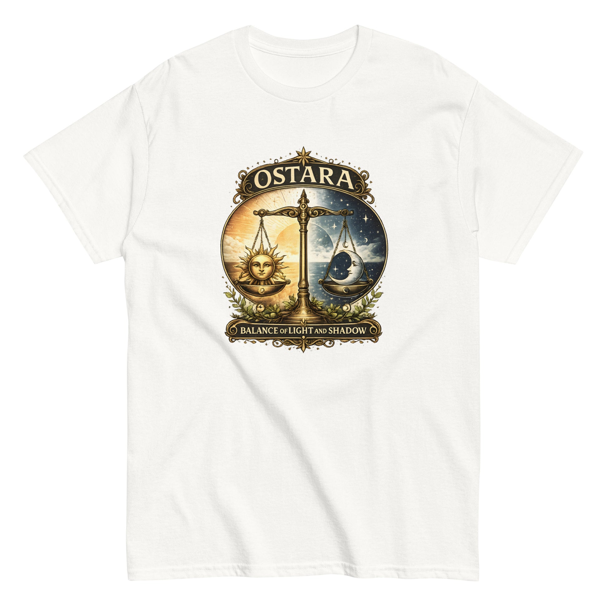 Ostara – Balance of Light and Shadow | Esoteric Clothing white